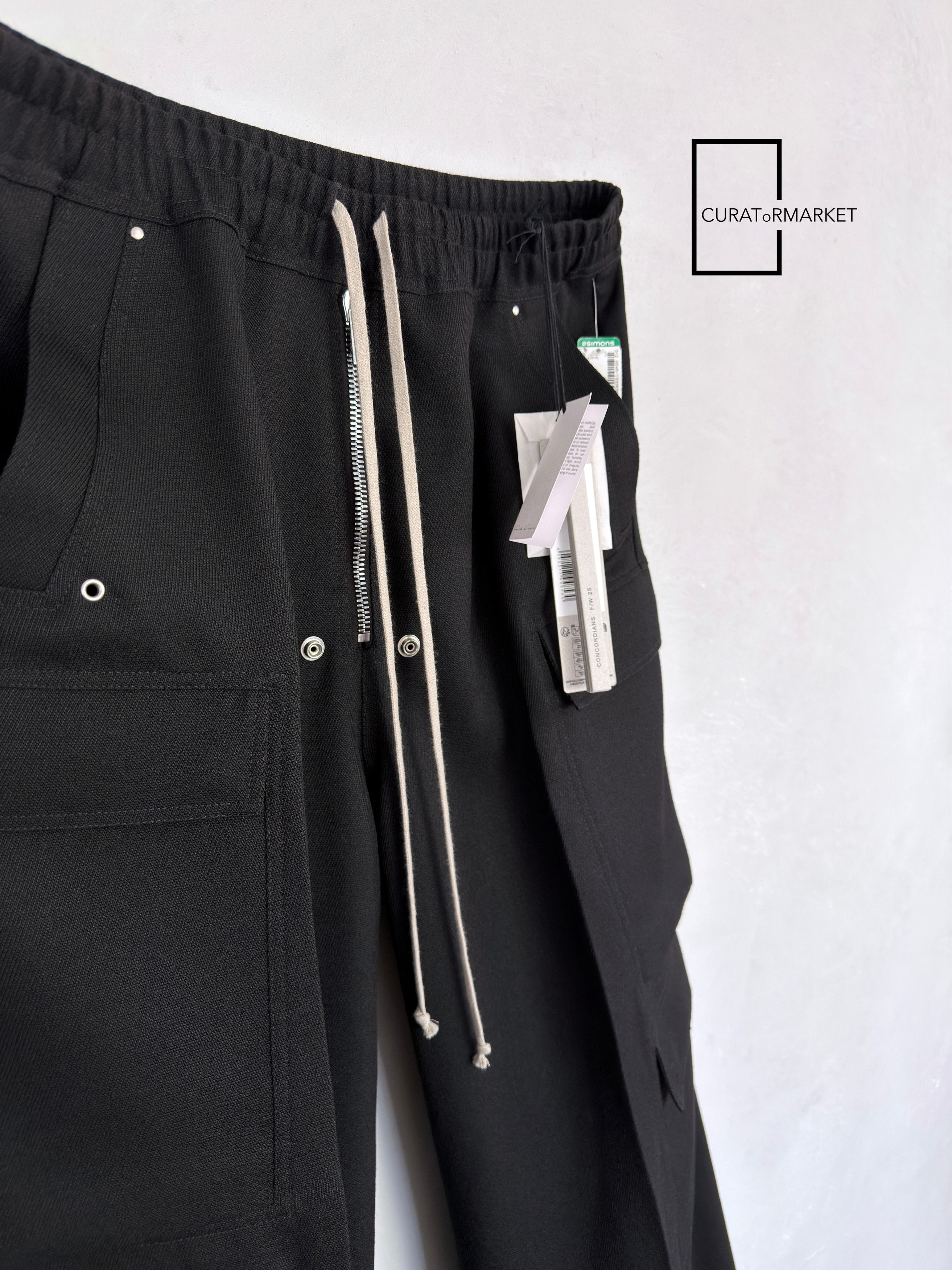 Rick Owens EU52 Runway Drill Wool Drawstring Cargobela Concordians FW25 Size US 36 / EU 52 - 2 Thumbnail