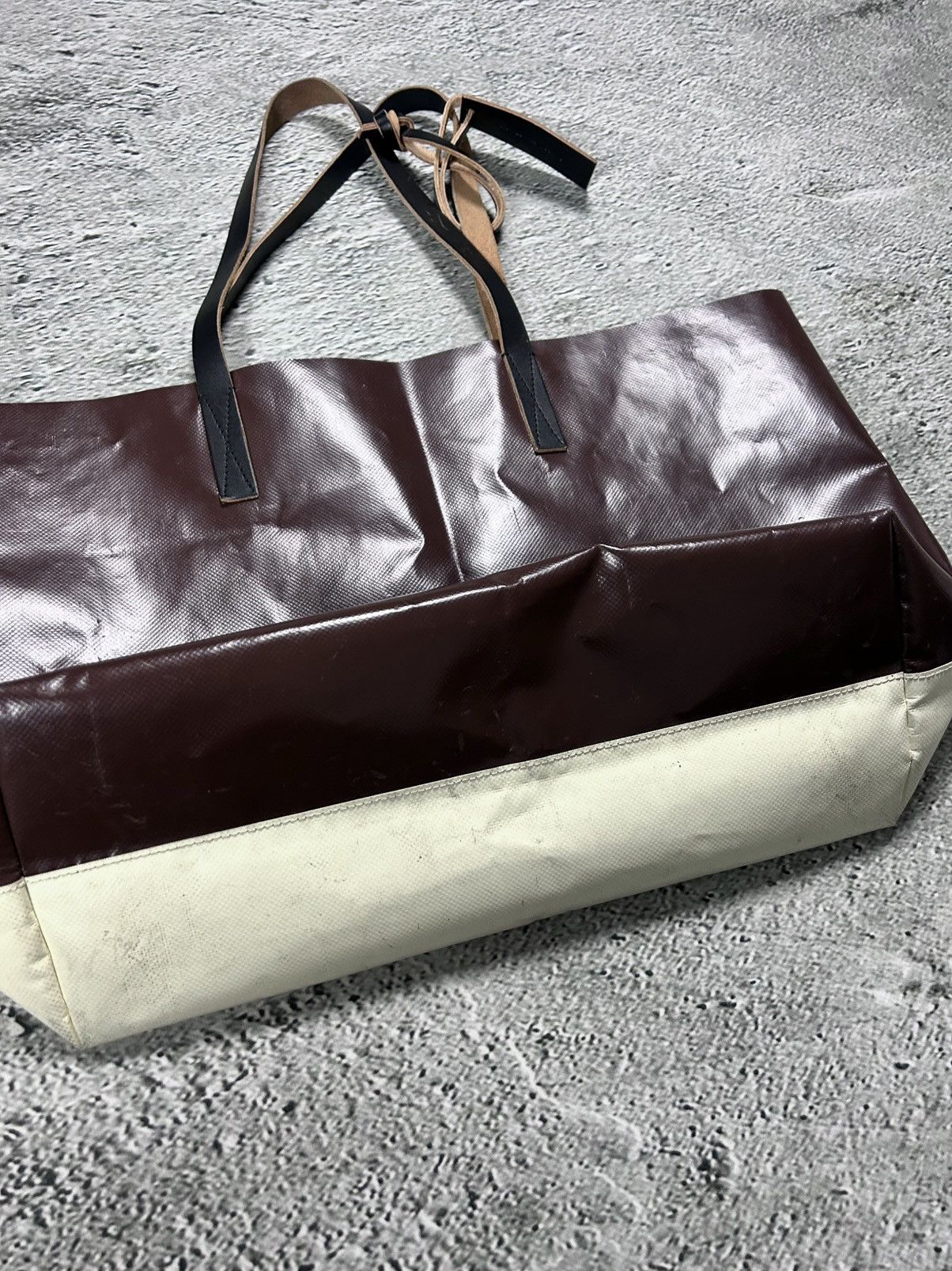 Marni Marni bag with leather handles beige Size ONE SIZE - 7 Thumbnail