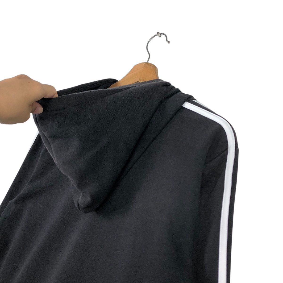Adidas Adidas Archive Black 3-Stripes Hoodie Size US S / EU 44-46 / 1 - 12 Thumbnail