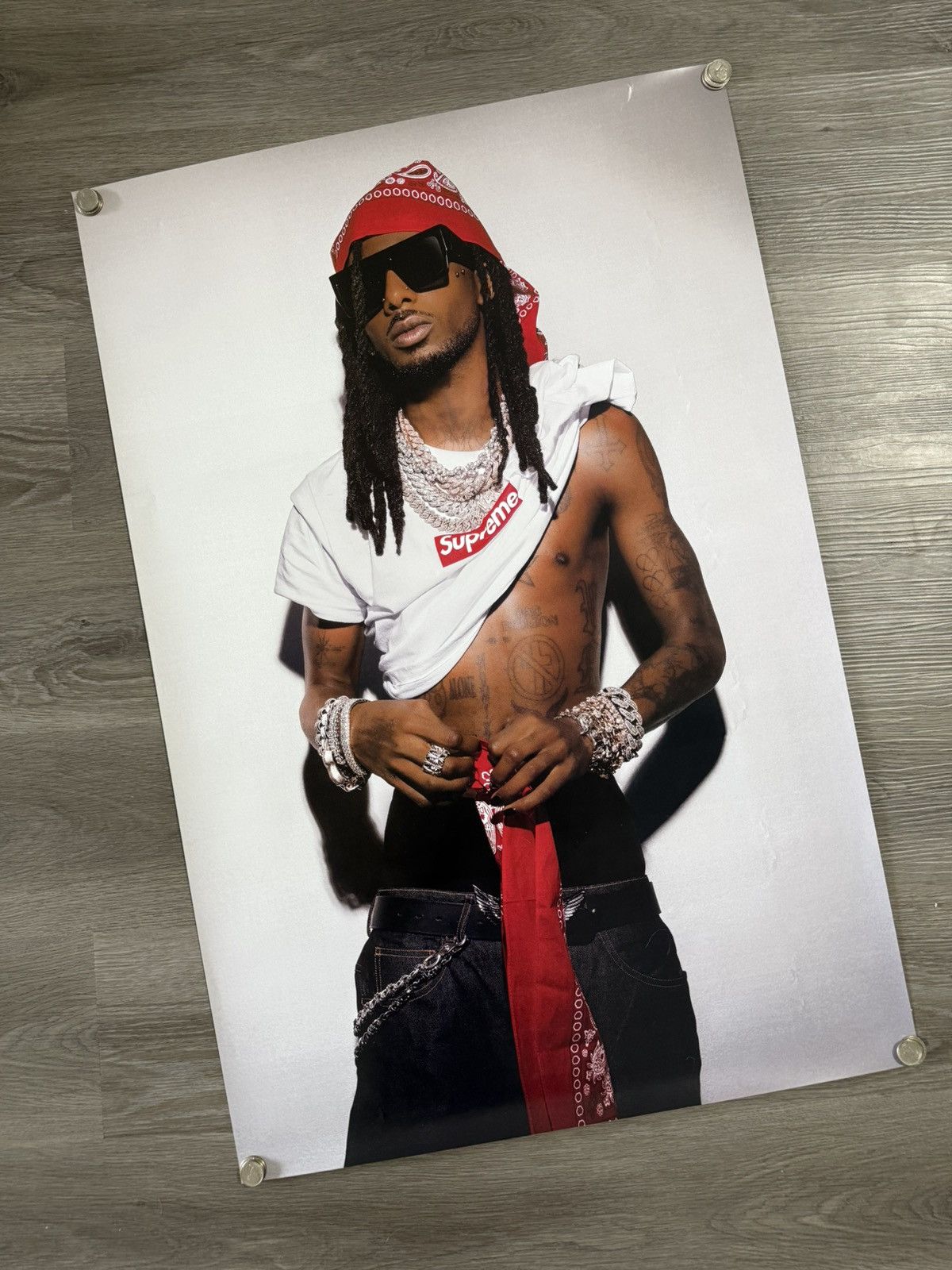 Supreme Supreme 2003 calendar by Terry Richardson with poster