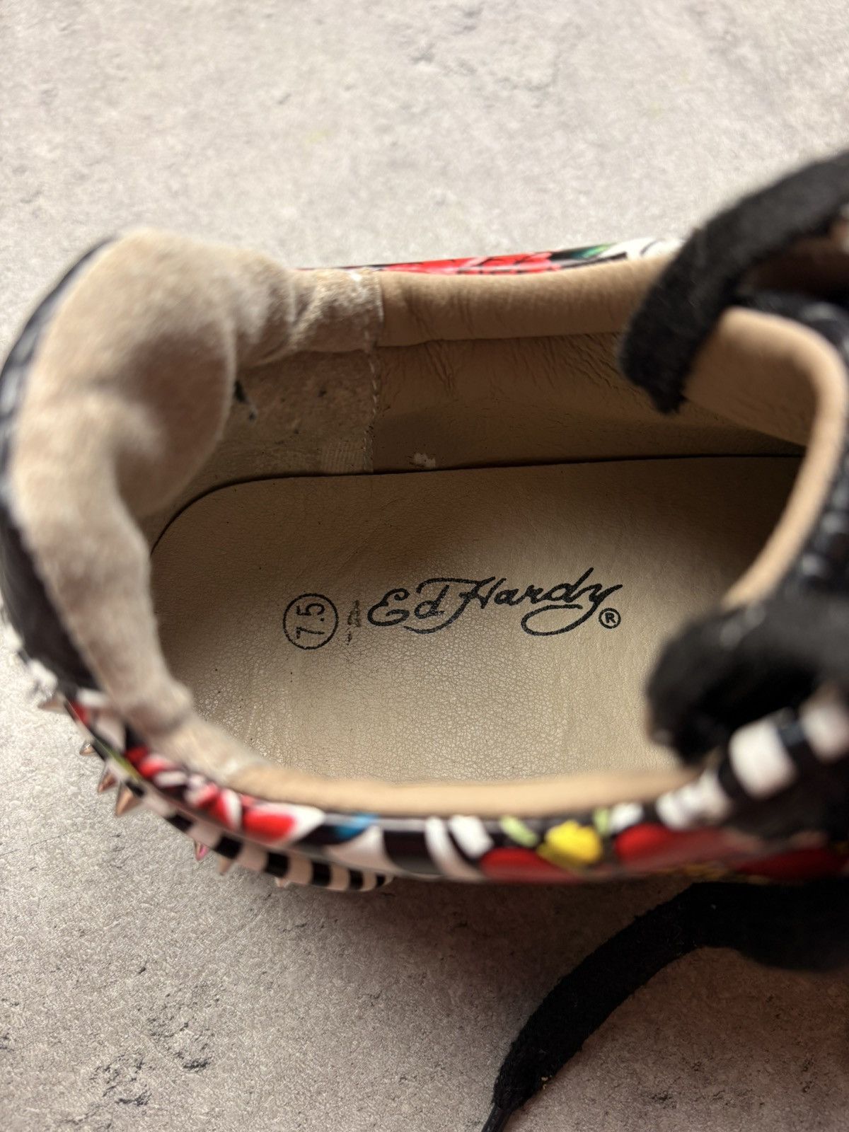 Ed Hardy Ed Hardy Studded Low-Top Sneakers shoes y2k avantgarde rare Size US 7.5 / IT 37.5 - 10 Thumbnail