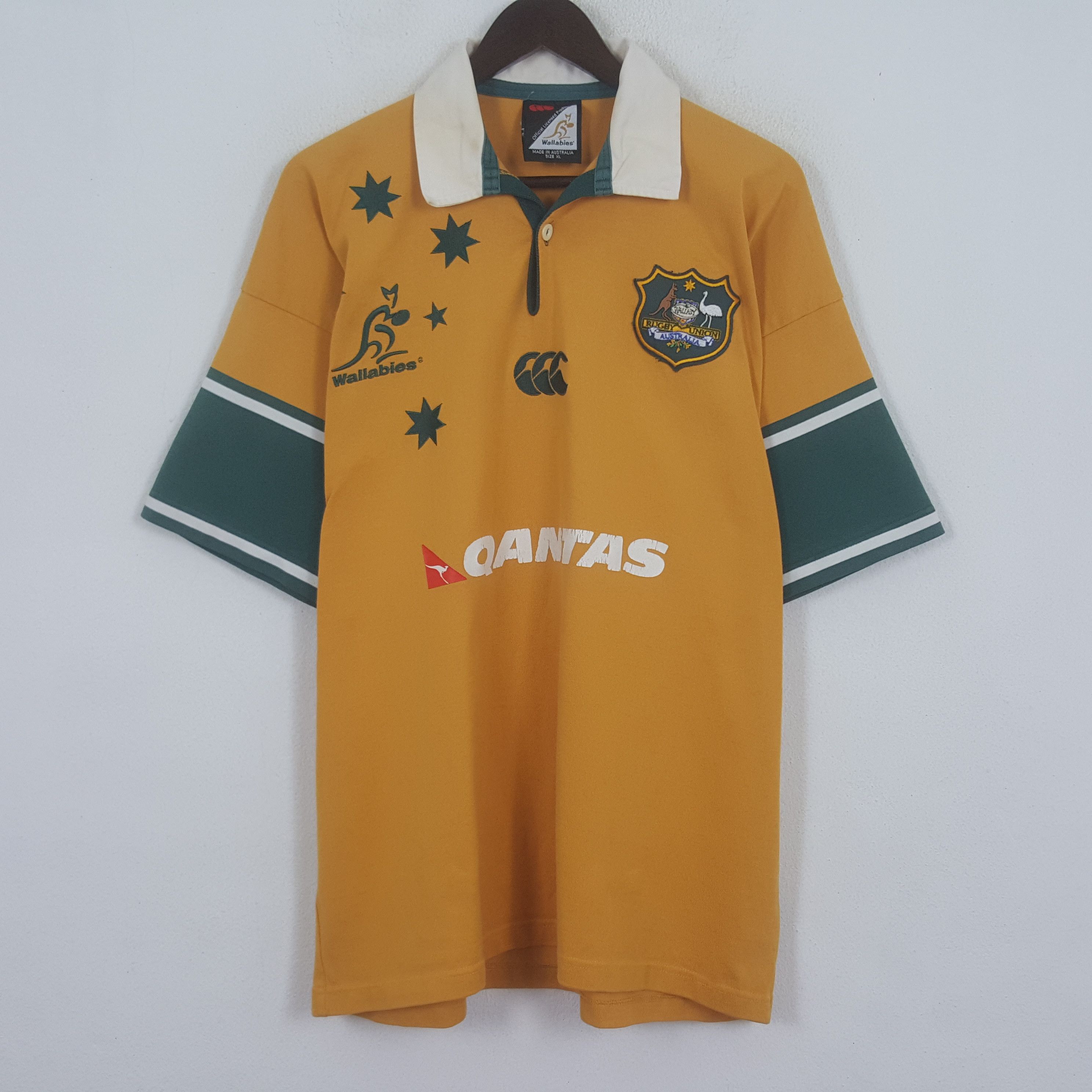 Vintage Canterbury Of New Zealand Qantas Rugby Polos