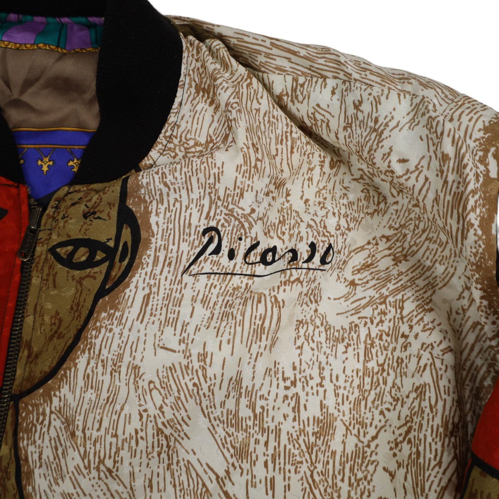 Vintage Vintage Picasso Abstract Art Reversible Jacket Size US L / EU 52-54 / 3 - 4 Thumbnail