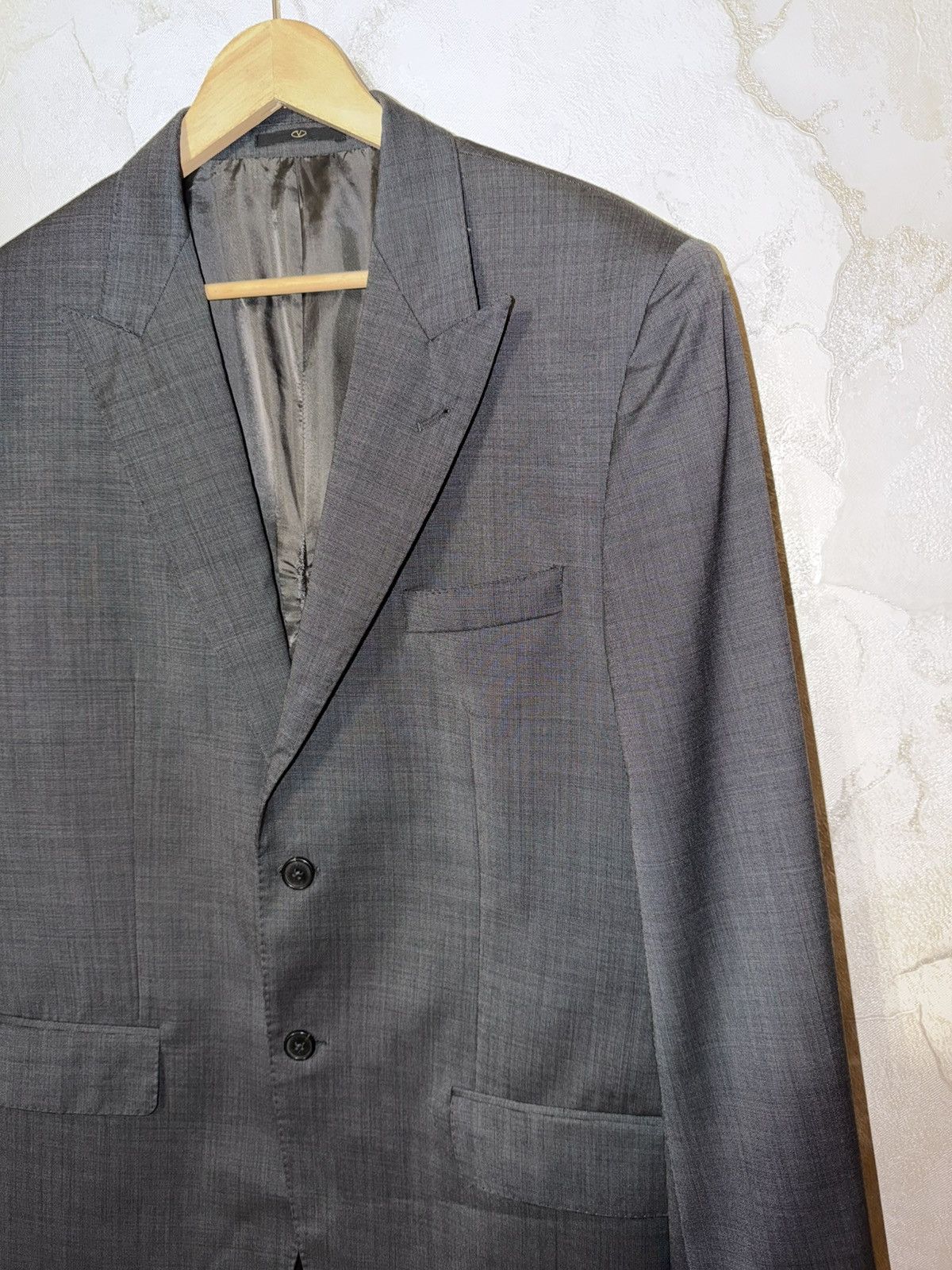 Valentino Valentino ROMA Suit Pants Jacket Grey Luxury Size USA 46 Size 46L - 5 Thumbnail
