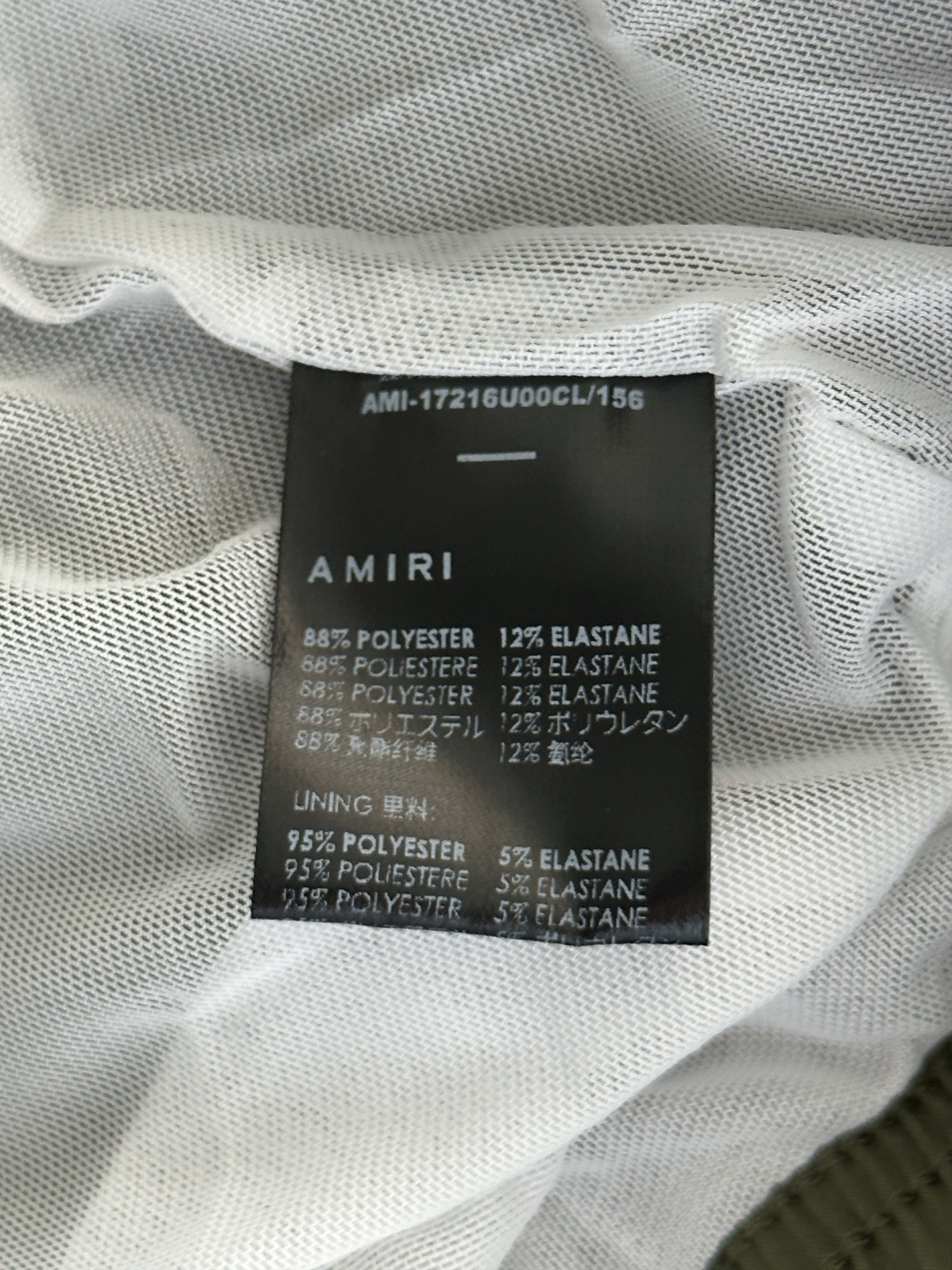 Amiri Amiri Military Green & White Core Logo Swimshorts Size US 38 / EU 54 - 4 Thumbnail