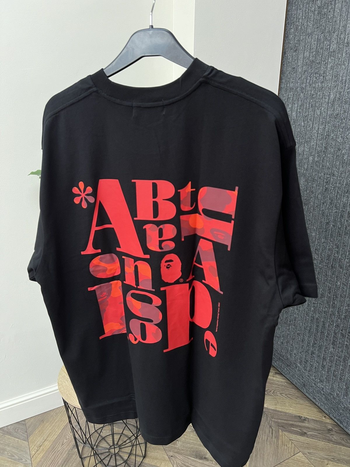 Bape Bape Text Graphic Tee Size US L / EU 52-54 / 3 - 14 Thumbnail