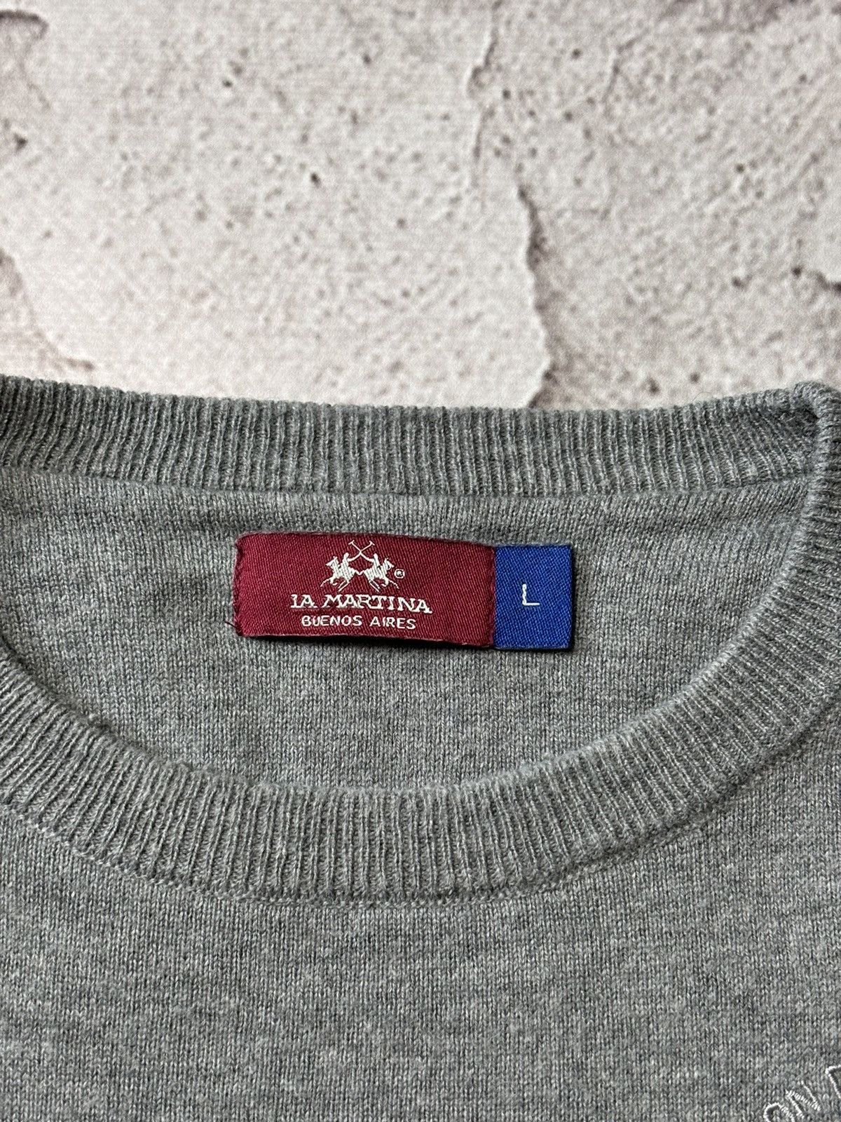 La Martina La Martina Crewneck Sweater - Wool Blend - Size L Size US L / EU 52-54 / 3 - 3 Thumbnail