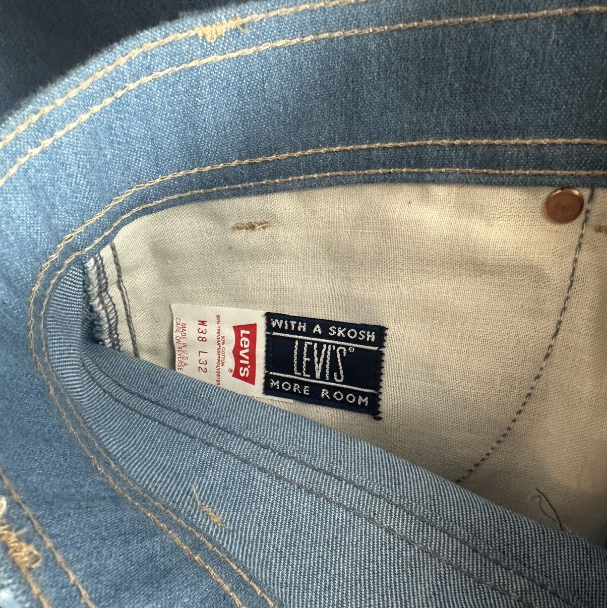 Levi's Levi’s Vintage Western Skosh Orange Tag 38X31 MiUSA Size US 38 / EU 54 - 5 Thumbnail