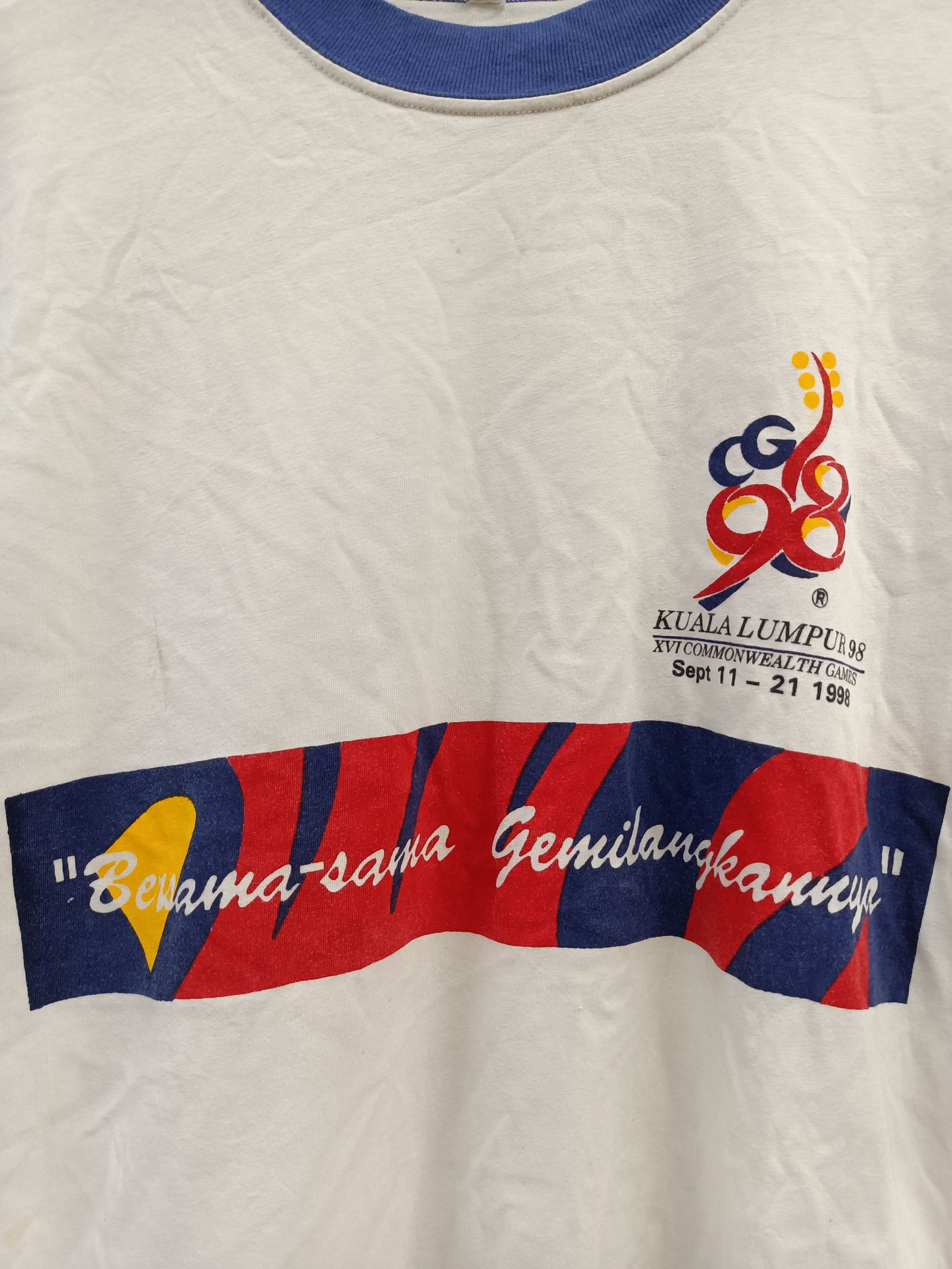 Vintage vintage shirt kuala lumpur 1998 XVI commonwealth games Size US M / EU 48-50 / 2 - 6 Thumbnail