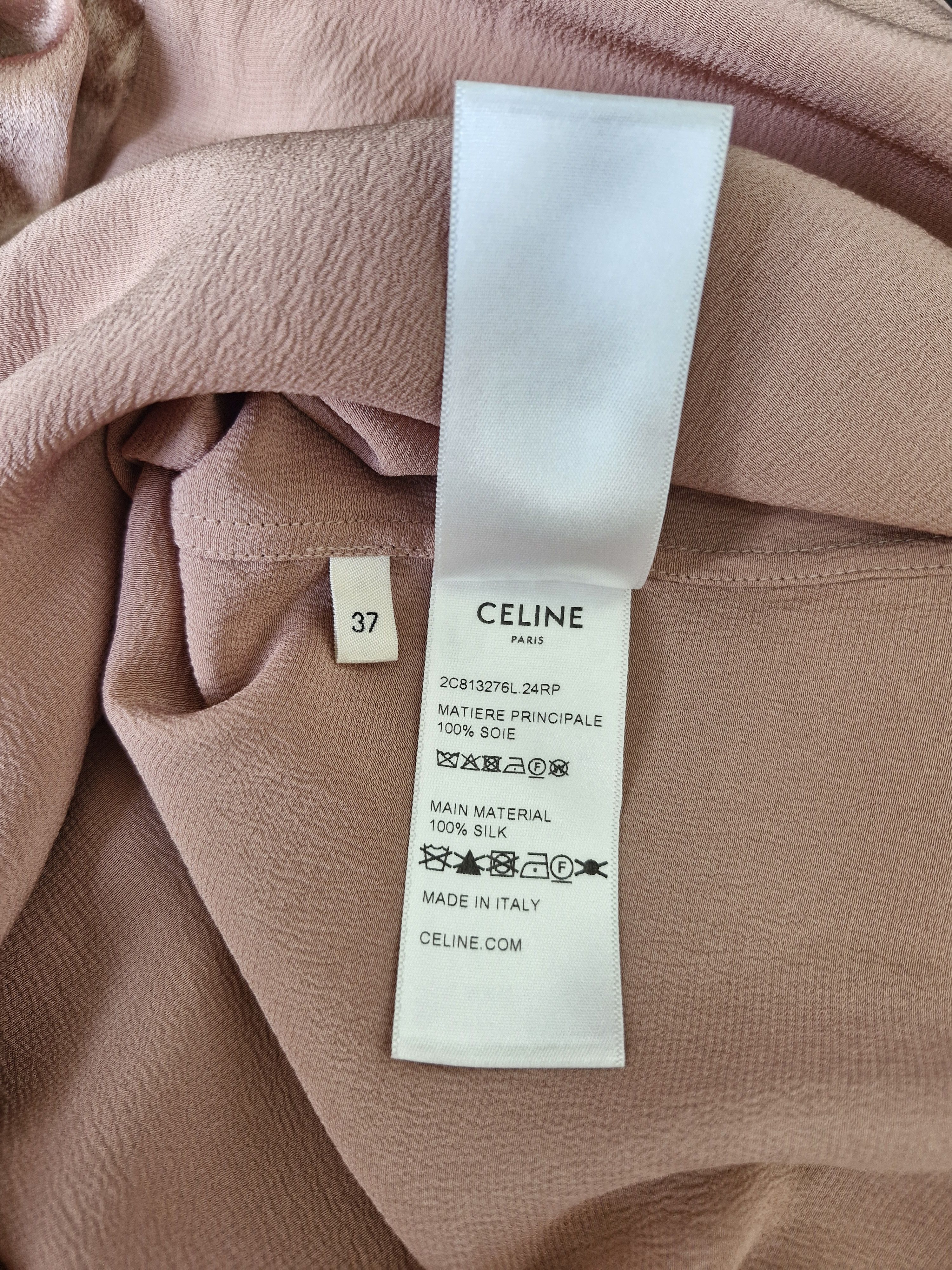 Celine SS23 Satin Silk Shirt Size US S / EU 44-46 / 1 - 7 Thumbnail
