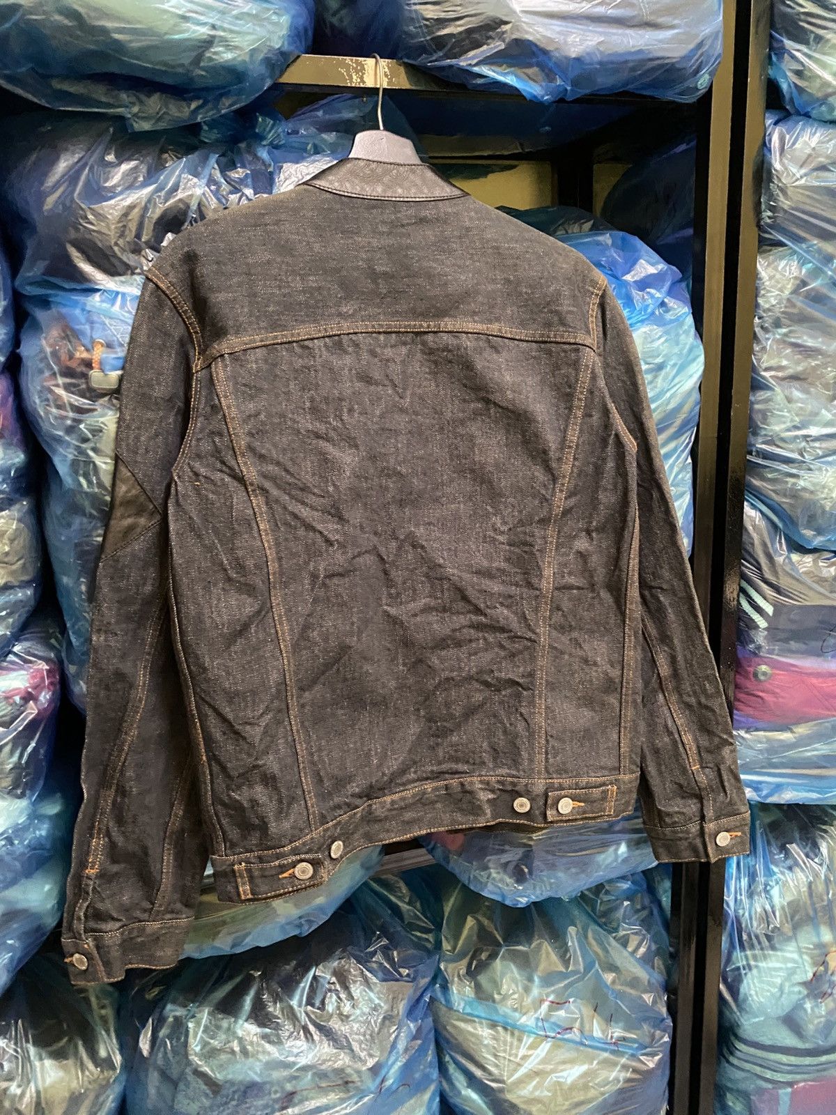 Japanese Brand VINTAGE GAUNTLETS WALDEY ZIPPER BIKERS JEANS JACKET Size US S / EU 44-46 / 1 - 10 Thumbnail