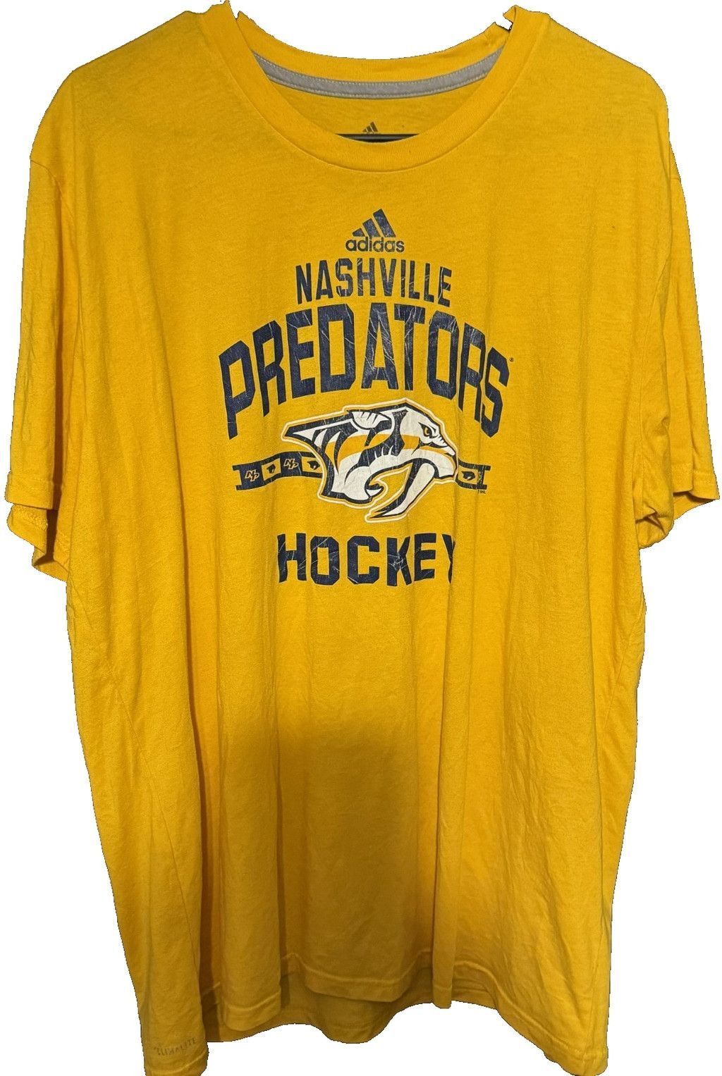 Adidas Nashville Predators Yellow Adidas T Shirt Men's Size XXL Size US XXL / EU 58 / 5 - 1 Thumbnail