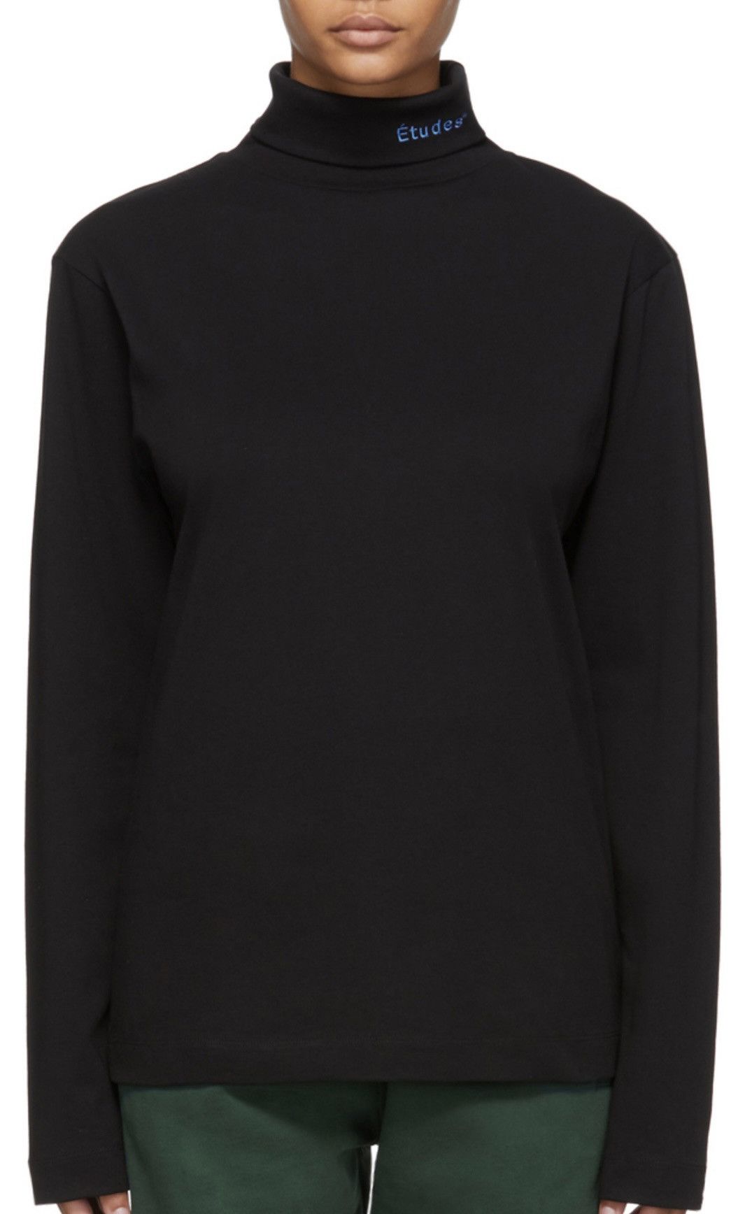 Etudes Etudes Black Award Turtleneck long sleeve shirt medium Size US M / EU 48-50 / 2 - 2 Thumbnail