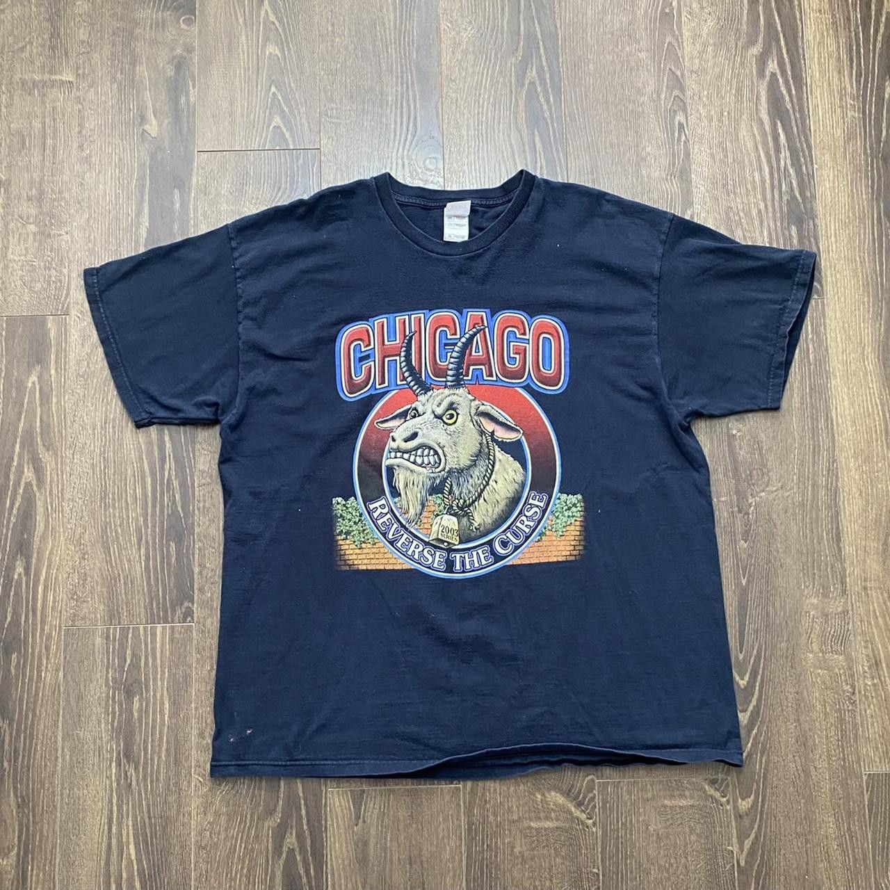 Gildan vintage reverse the curse 2003 Chicago sports tee Size US XXL / EU 58 / 5 - 1 Thumbnail