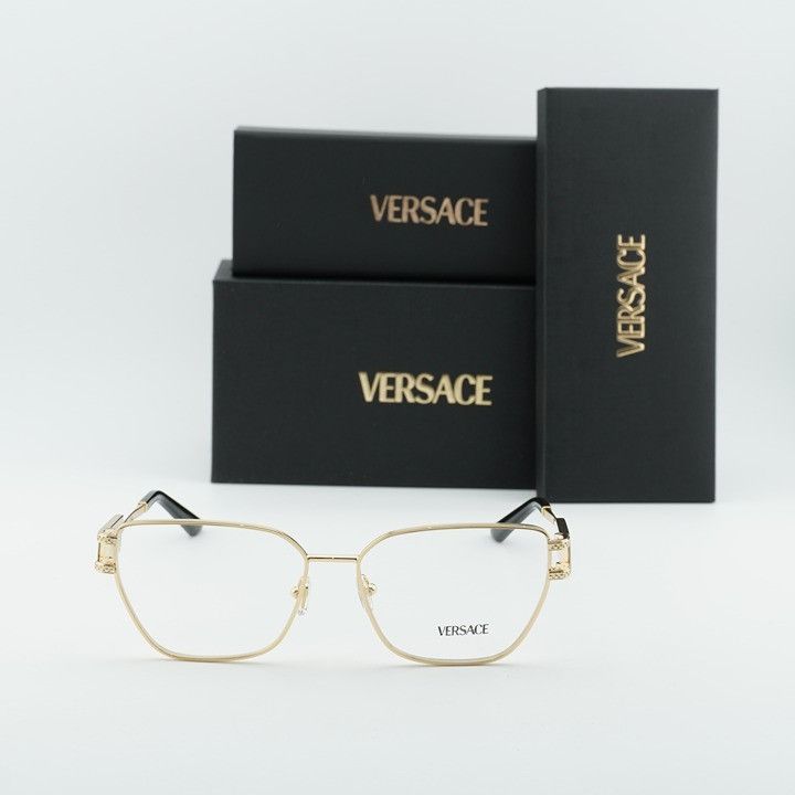 Versace Versace VE1301 1002 Eyeglasses Gold 55mm Cat Eye Frame Size ONE SIZE - 12 Thumbnail