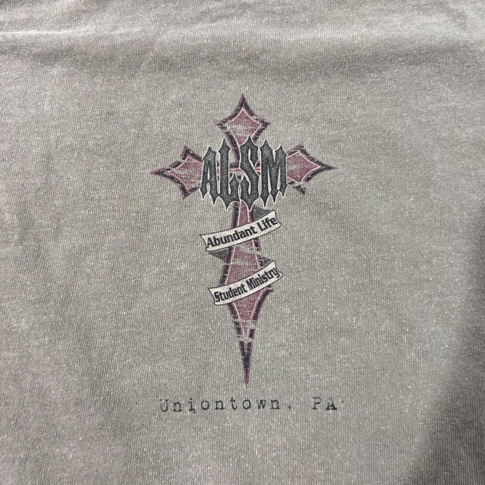 Glanshirt VINTAGE Y2K Jesus Cross Raglan Shirt ALSM Abundant Life Student Ministry Large Size US L / EU 52-54 / 3 - 2 Thumbnail