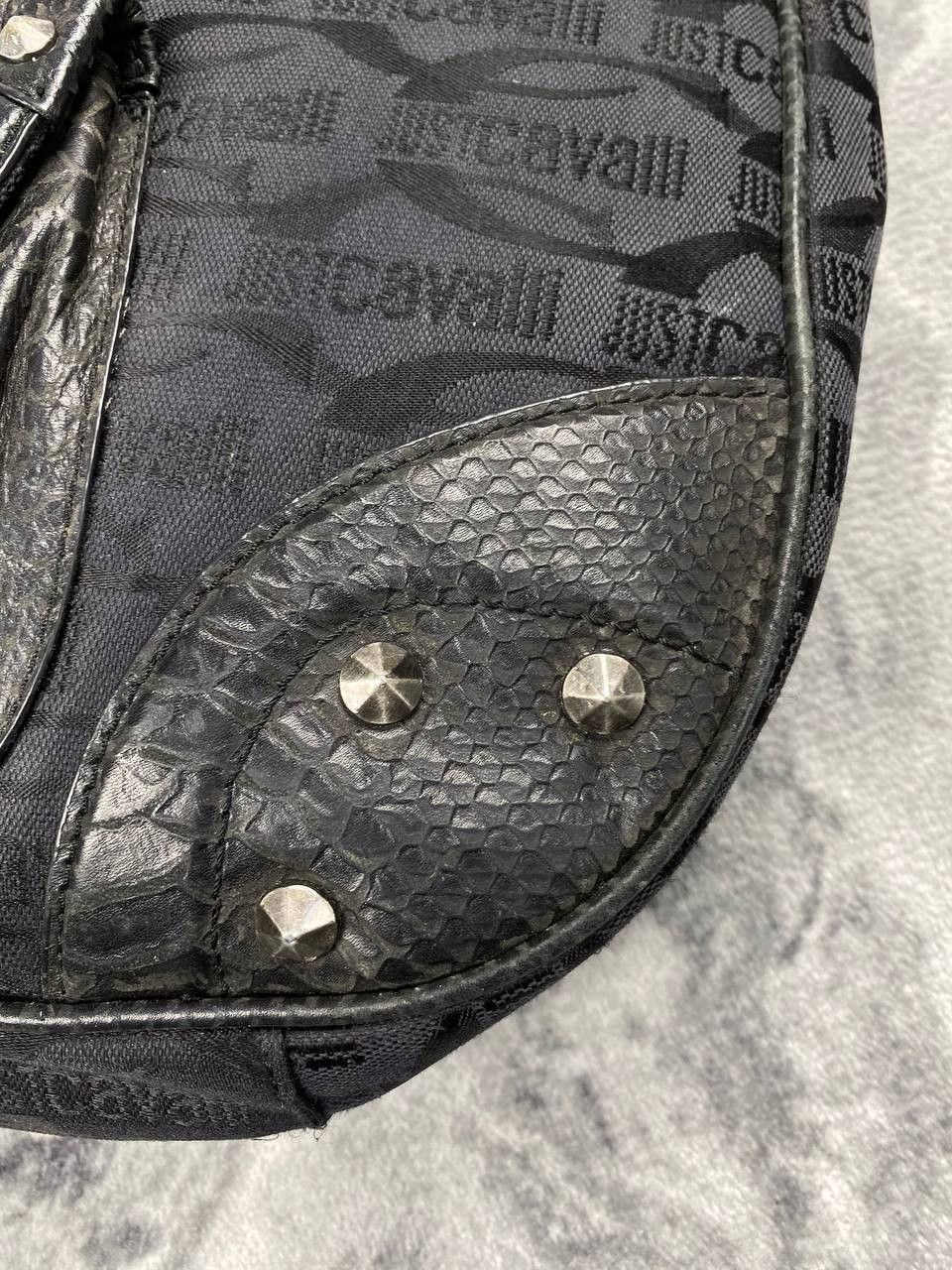 Just Cavalli Just Cavalli Leather Handbag Women Black Size ONE SIZE - 7 Thumbnail