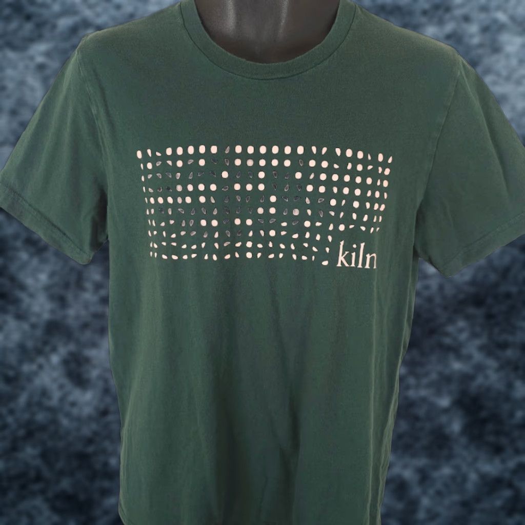 Vintage Bella + Canvas Kiln T Shirt Mens Size Medium Green Graphic Tee Cotton Crew Neck Short Sleeve Vintage No Size US M / EU 48-50 / 2 - 1 Thumbnail