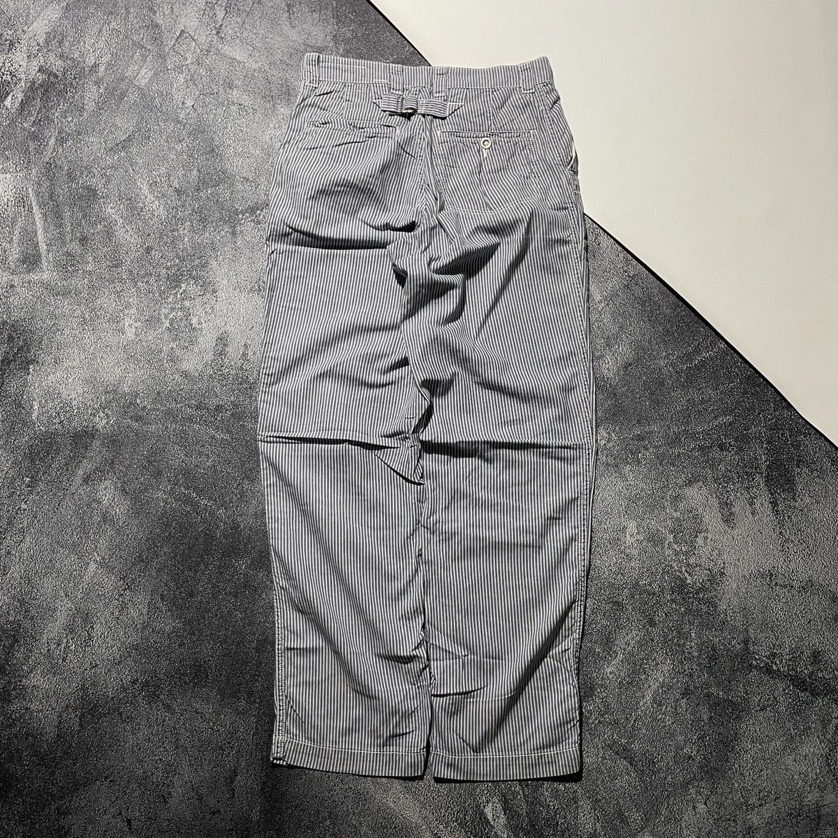 Issey Miyake × Le Grande Bleu (L.G.B.) × Margaret Howell Stripe Pants MHL Size 31" - 6 Thumbnail