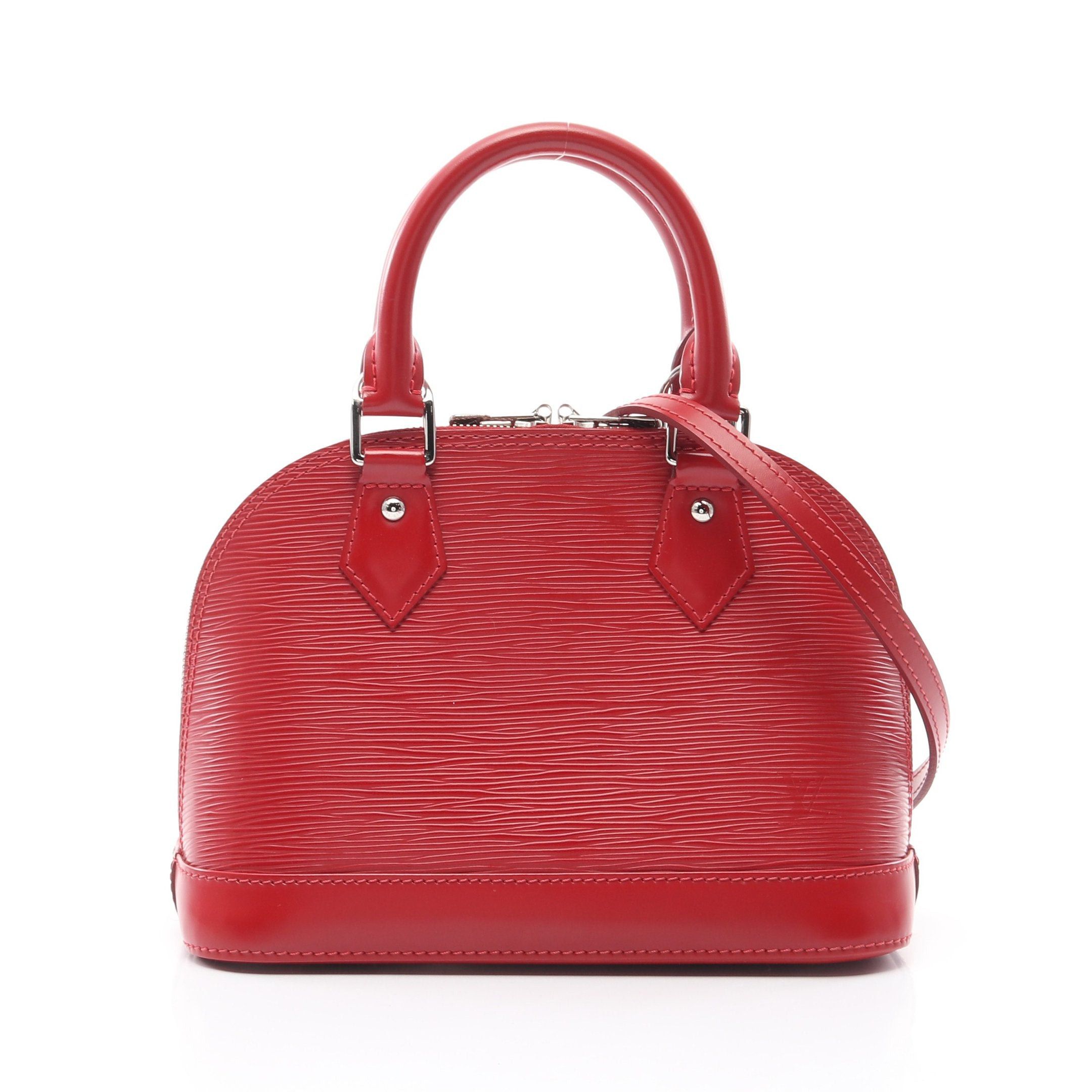Louis Vuitton Louis Vuitton Alma Bb Epi Carmine Handbag Leather Red Size ONE SIZE - 1 Thumbnail