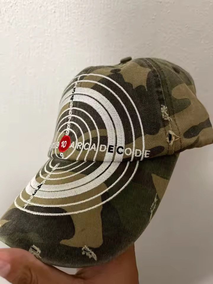 Japanese Brand Bull's-eye Cross Embroidery Baseball Hat Size ONE SIZE - 5 Thumbnail
