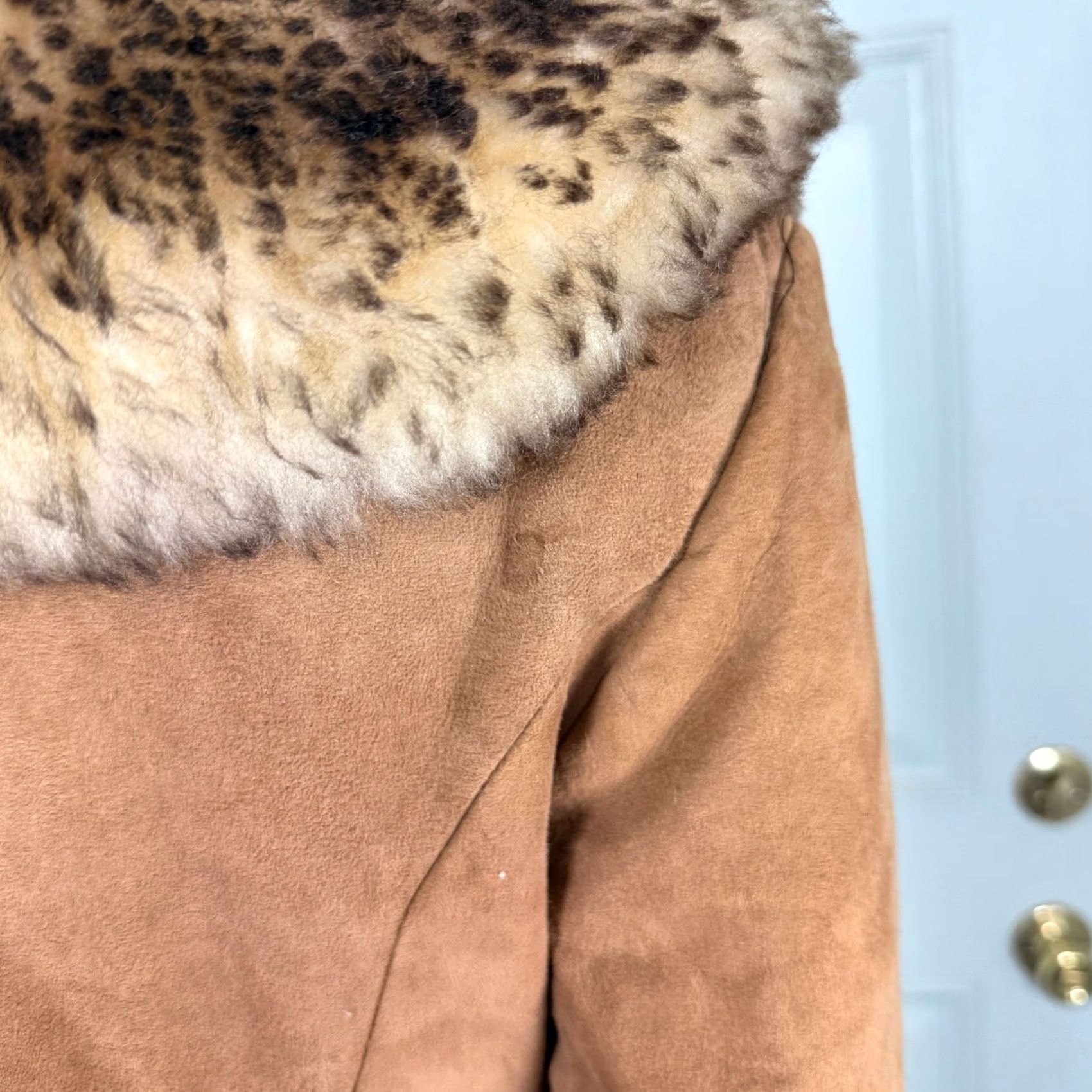 Scully VINTAGE Scully Penny Lane Jacket Coat Fur Trim Suede Tie 14 Brown Women Hippe 70s 80s Winter Fall Sh... Size XL / US 12-14 / IT 48-50 - 7 Thumbnail