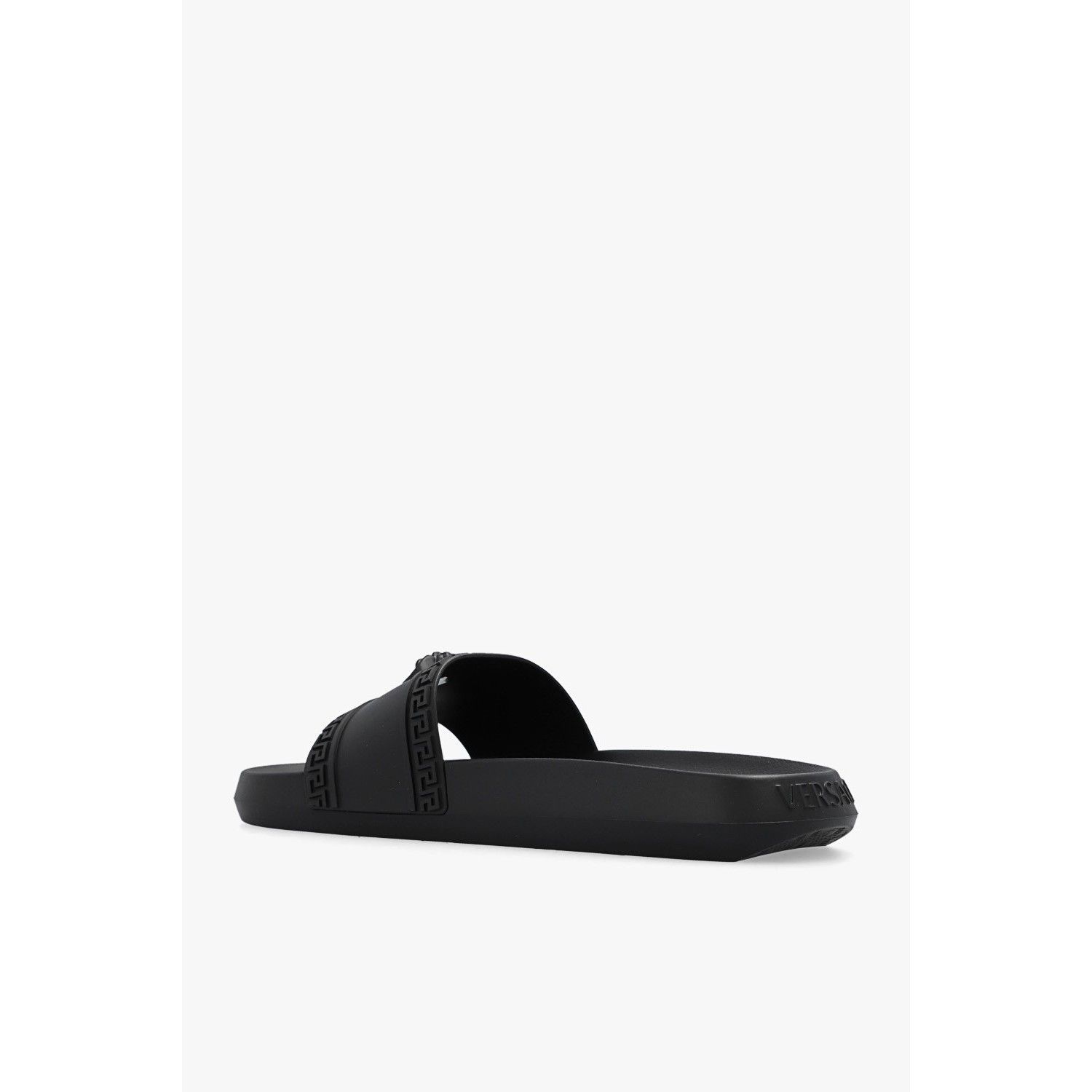 Versace VERSACE Black Rubber Slides New And Authentic (Men's size:US Size US 7 / EU 40 - 3 Thumbnail