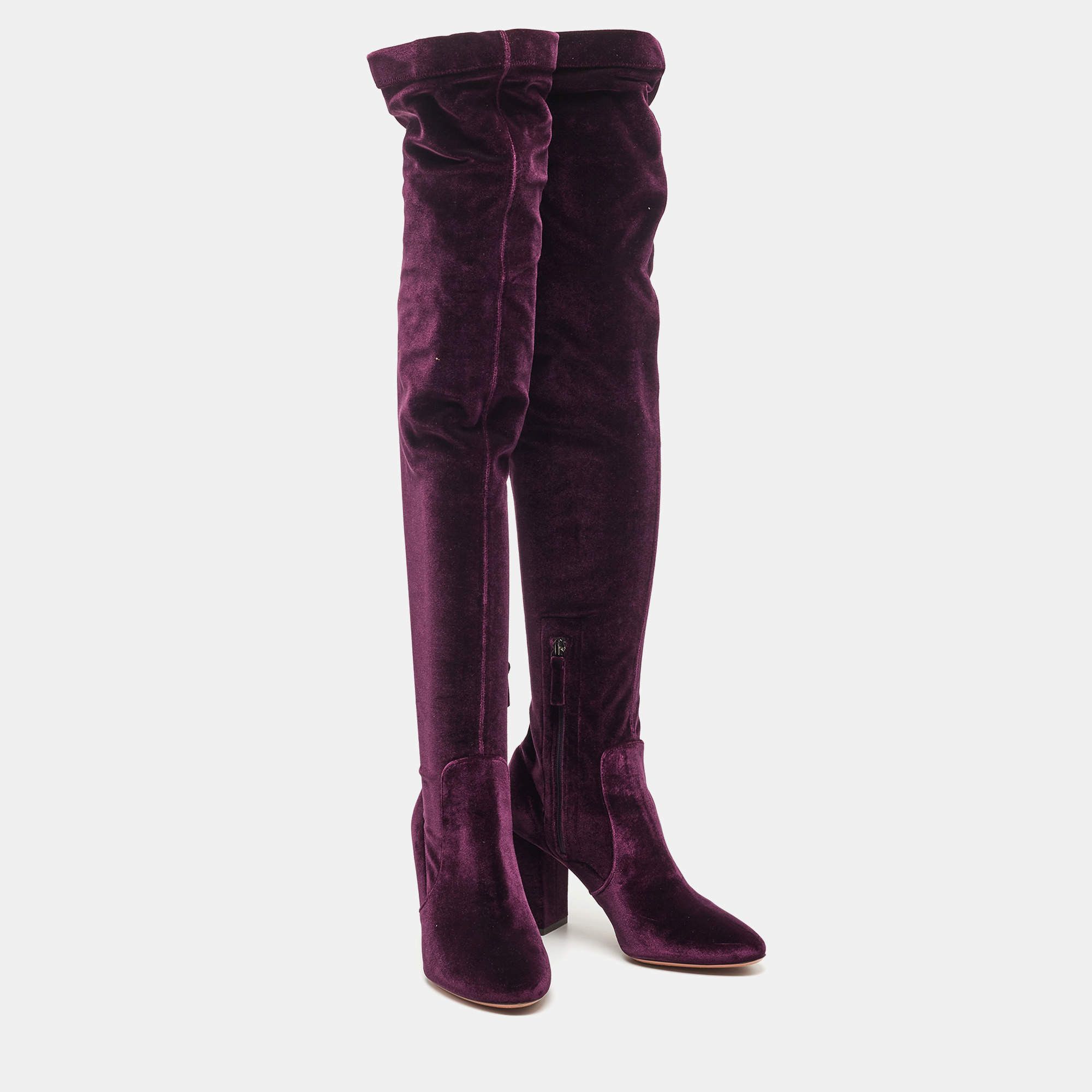 Aquazzura o1y0625 Boots in Mauve Size US 8 / IT 38 - 4 Thumbnail