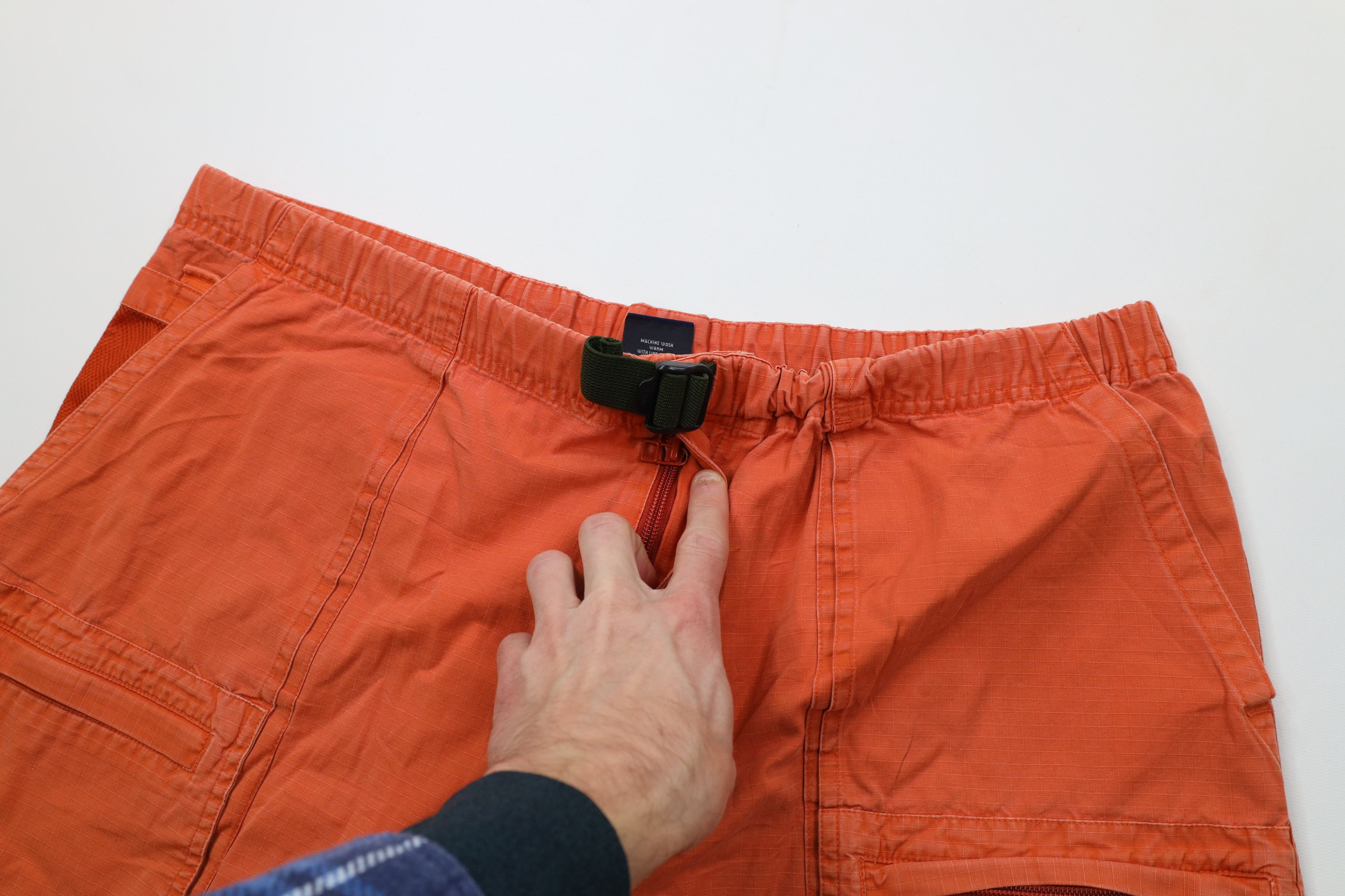 Gap Vintage Y2K 2000 Gap Ripstop Cargo Shorts Orange Cotton Size US 36 / EU 52 - 6 Thumbnail