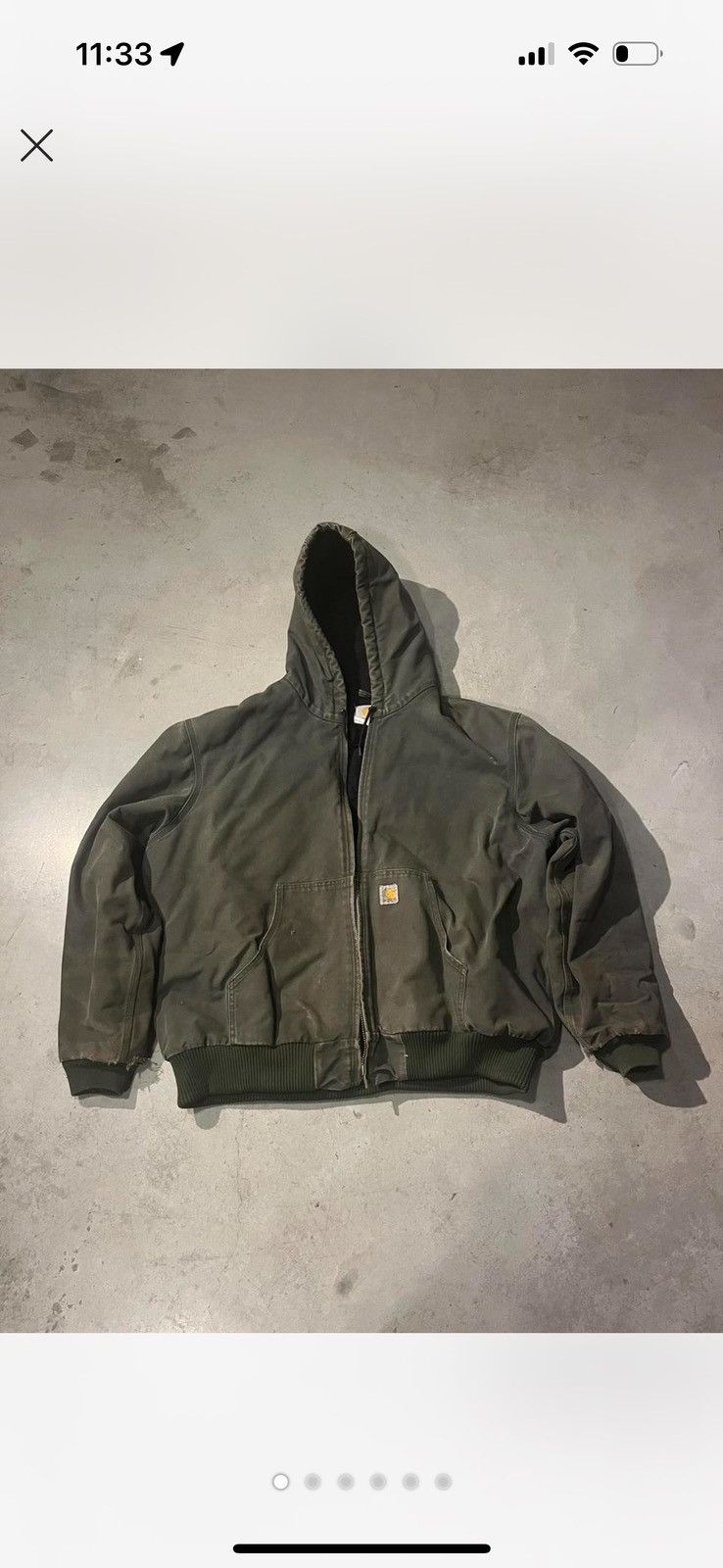 Carhartt Vintage 90s Olive Green Carhartt Detroit Jacket Size XXL Size US XXL / EU 58 / 5 - 6 Thumbnail