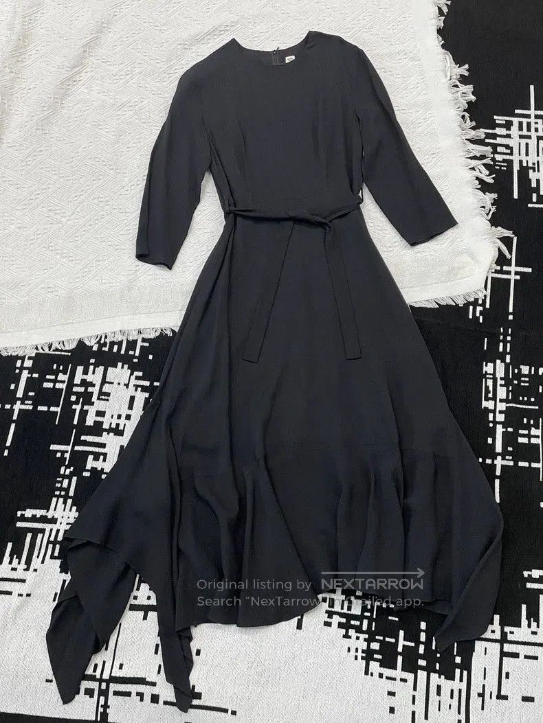 Hermes Hermes Black Belted Long Dress. Size US 38 / EU 54 - 1 Thumbnail