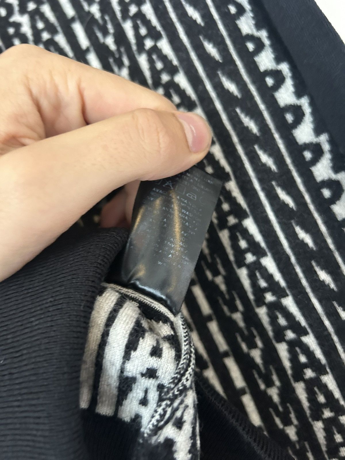 Balmain Black and White ‘Balmain’ Patterned Wool Sweater Size US S / EU 44-46 / 1 - 7 Thumbnail