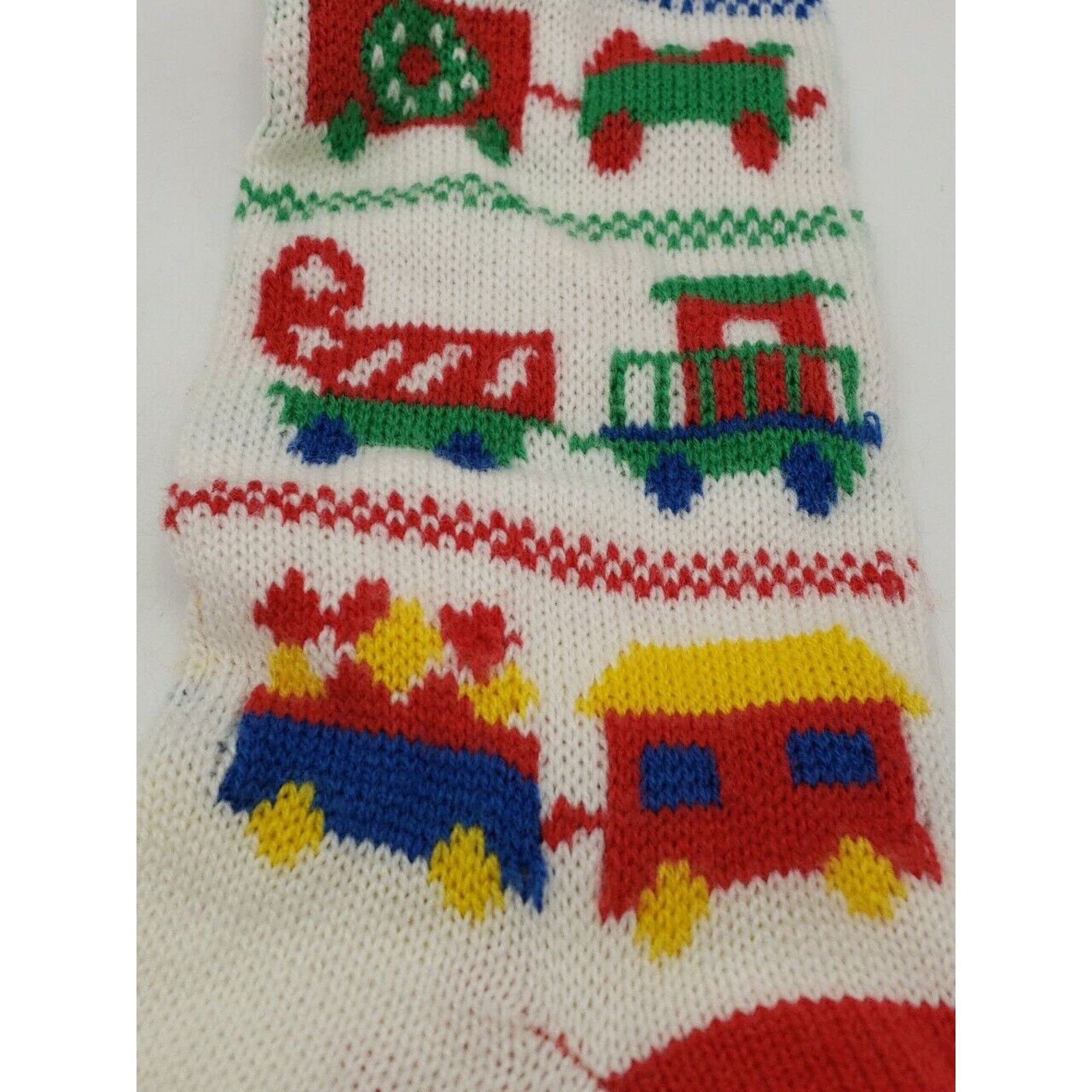 Oshkosh Oshkosh 90s Vintage Sweater Knit Christmas Stockings Toy Size ONE SIZE - 5 Thumbnail