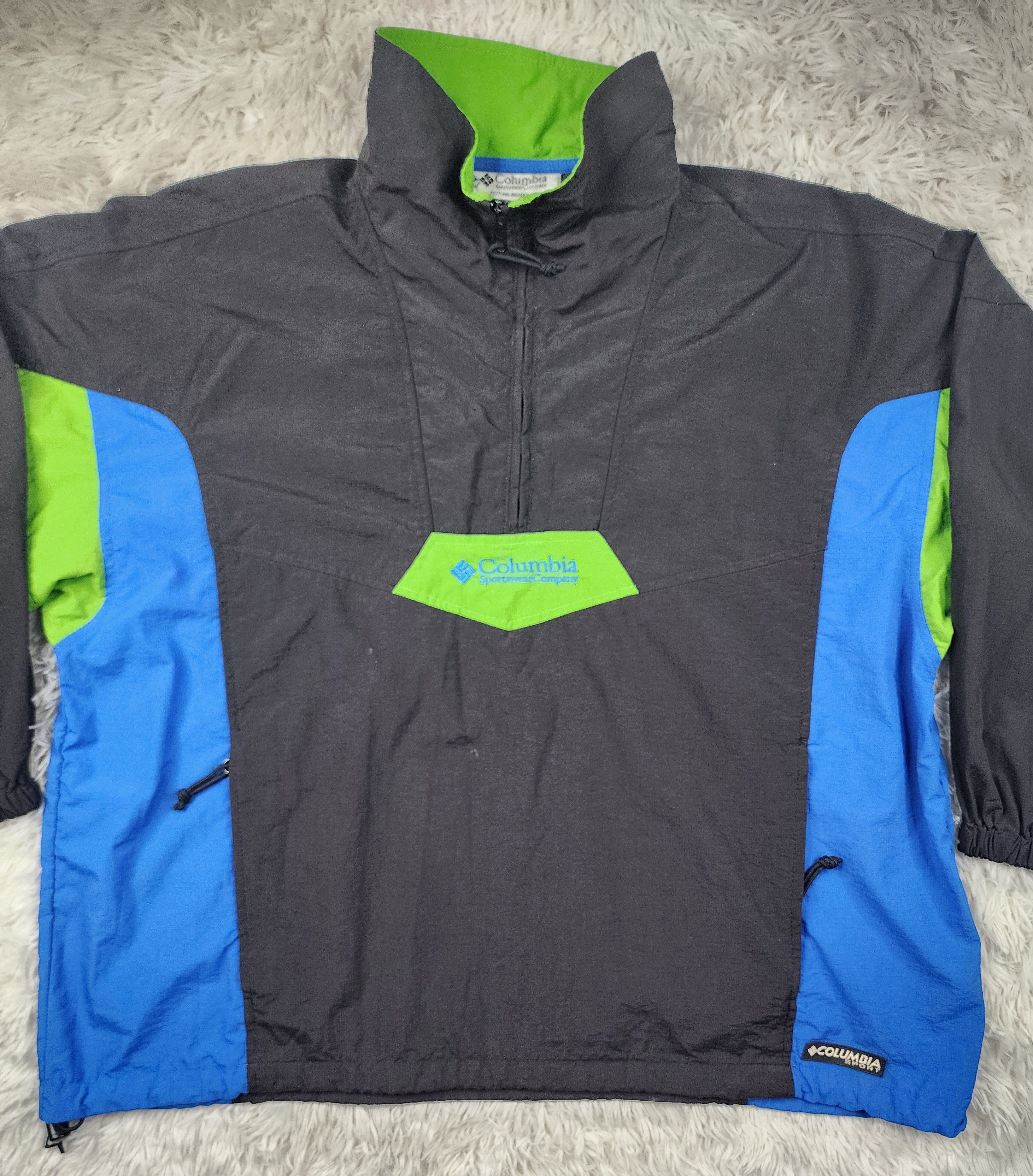Columbia Vintage Columbia Sportwear 1/4 zip windbreaker jacket Size US XL / EU 56 / 4 - 4 Thumbnail