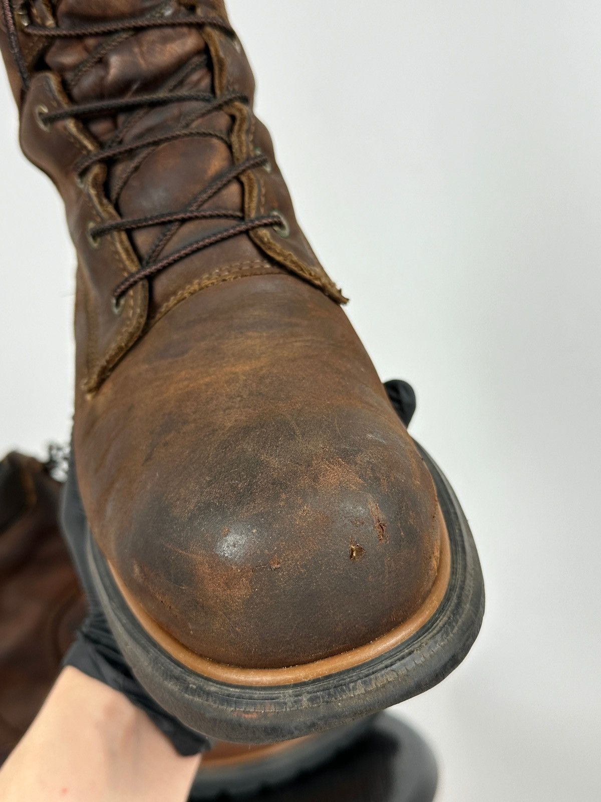 Red Wing Red Wing ASTM F2892-11 Brown Leather Waterproof Boots Size US 11 / EU 44 - 21 Thumbnail