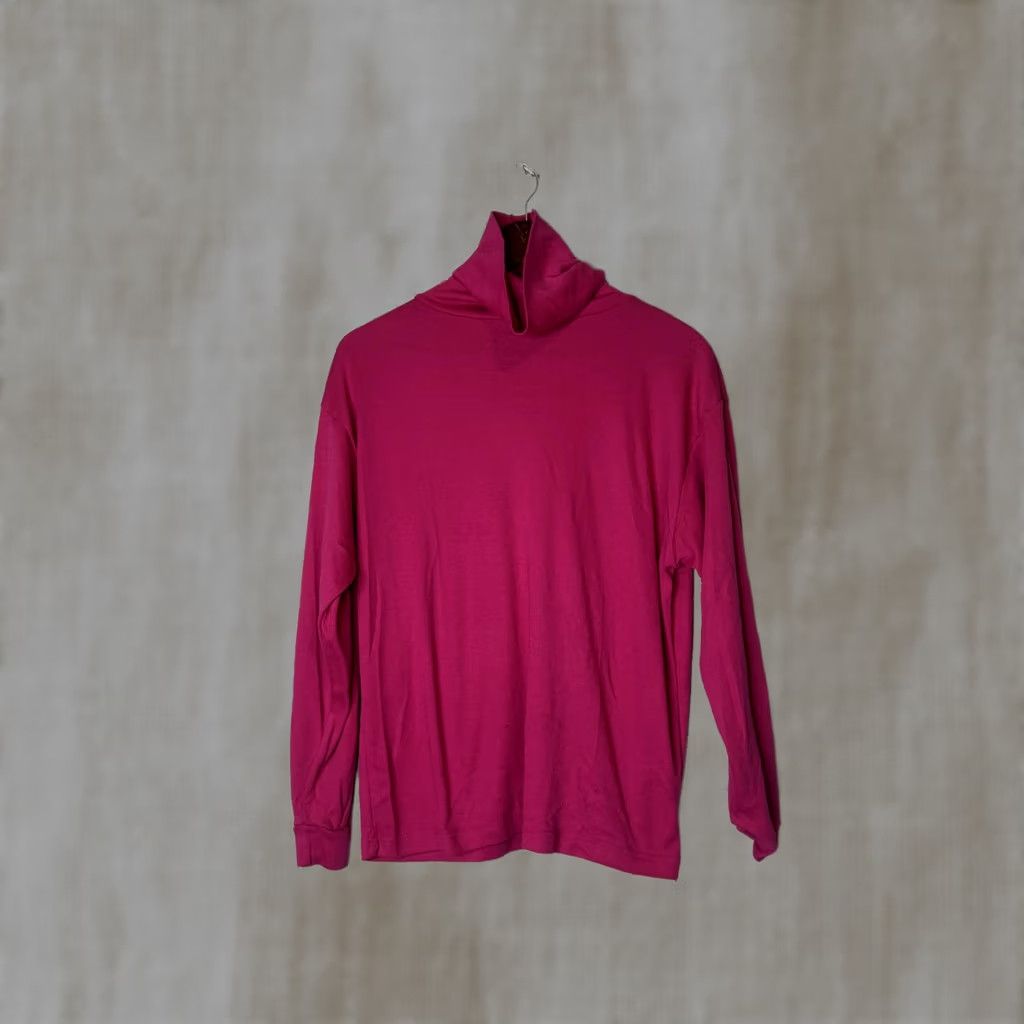 Vintage Venezia Womens Magenta Turtleneck Sweater 18/20 Plus Long Sleeve Knit Casual Clothing Womens Size XXL / US 16-18 / IT 52-54 - 1 Thumbnail