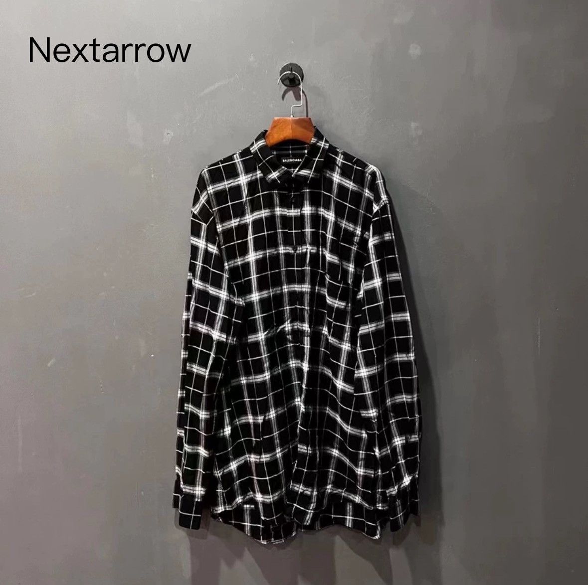 Balenciaga Balenciaga plaid back logo shirt Size US S / EU 44-46 / 1 - 1 Thumbnail