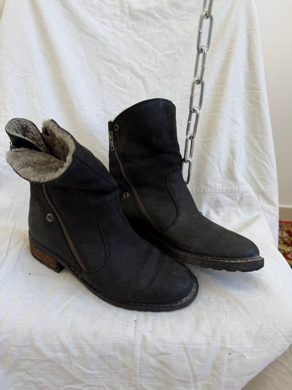 A.S.98 Avant-Garde Leather Suede 14th Addiction Style Ankle Zip Size US 5 / IT 35 - 5 Thumbnail