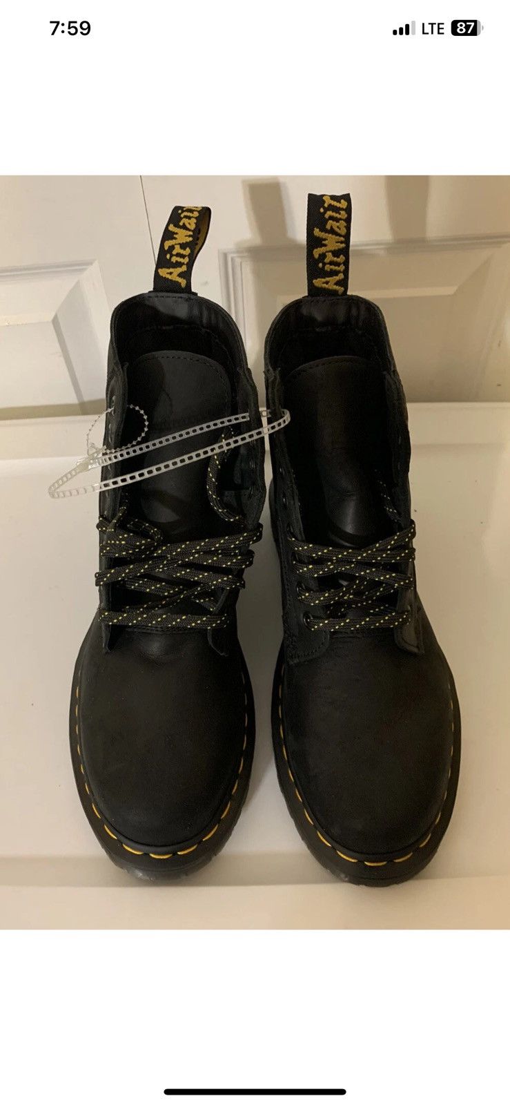 Dr. Martens Dr Martens mens sz 7 boots black docs 1460 panel Size US 7 / EU 40 - 1 Thumbnail