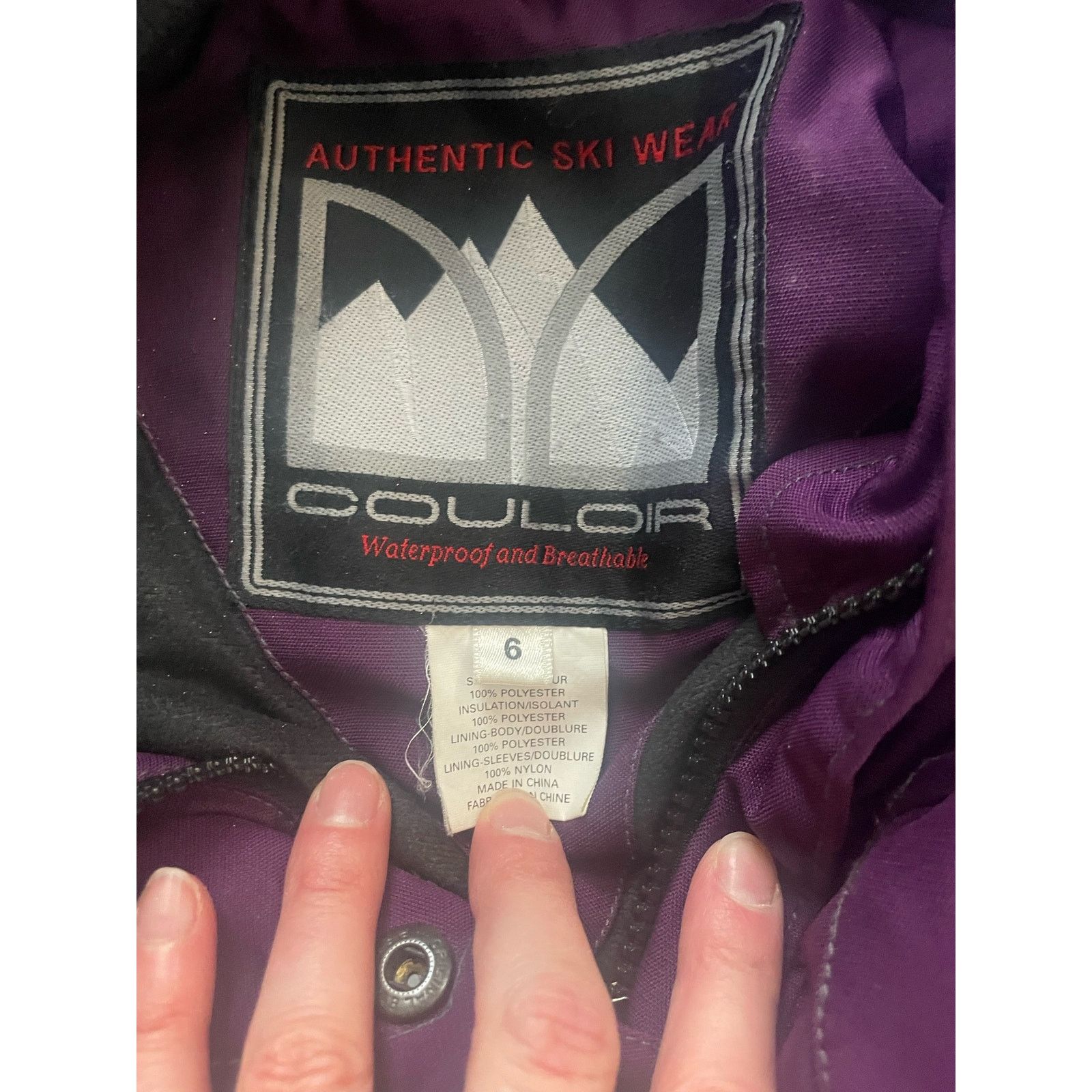 Vintage Couloir Women's Waterproof and Breathable Ski Coat Size 6 Size M / US 6-8 / IT 42-44 - 7 Thumbnail