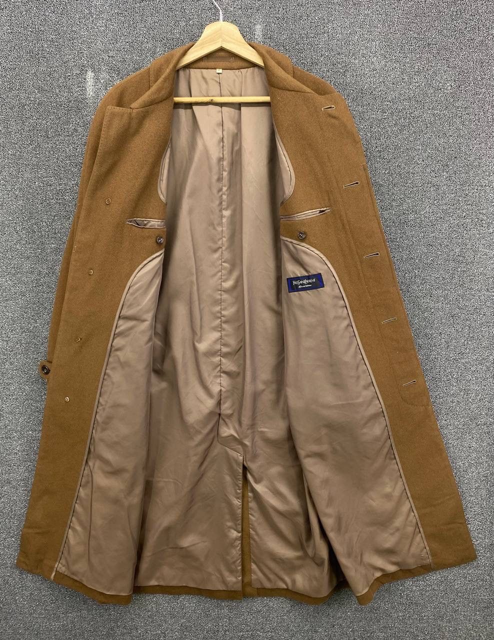 Yves Saint Laurent Vintage Yves Saint Laurent Homme Wool Long Jacket Size US M / EU 48-50 / 2 - 6 Thumbnail