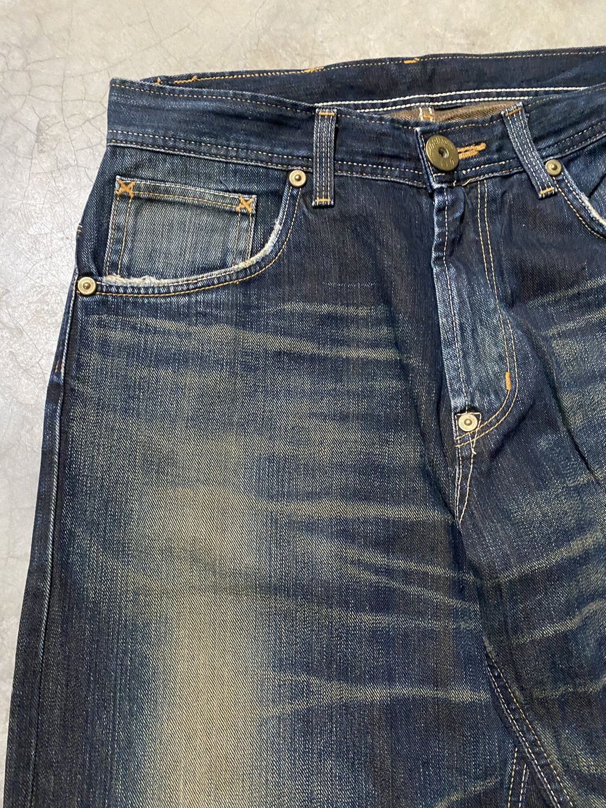 Lee Baggy Jeans Vintage Lee Cowboy Mud Rusty Denim @312 Size US 31 - 14 Thumbnail
