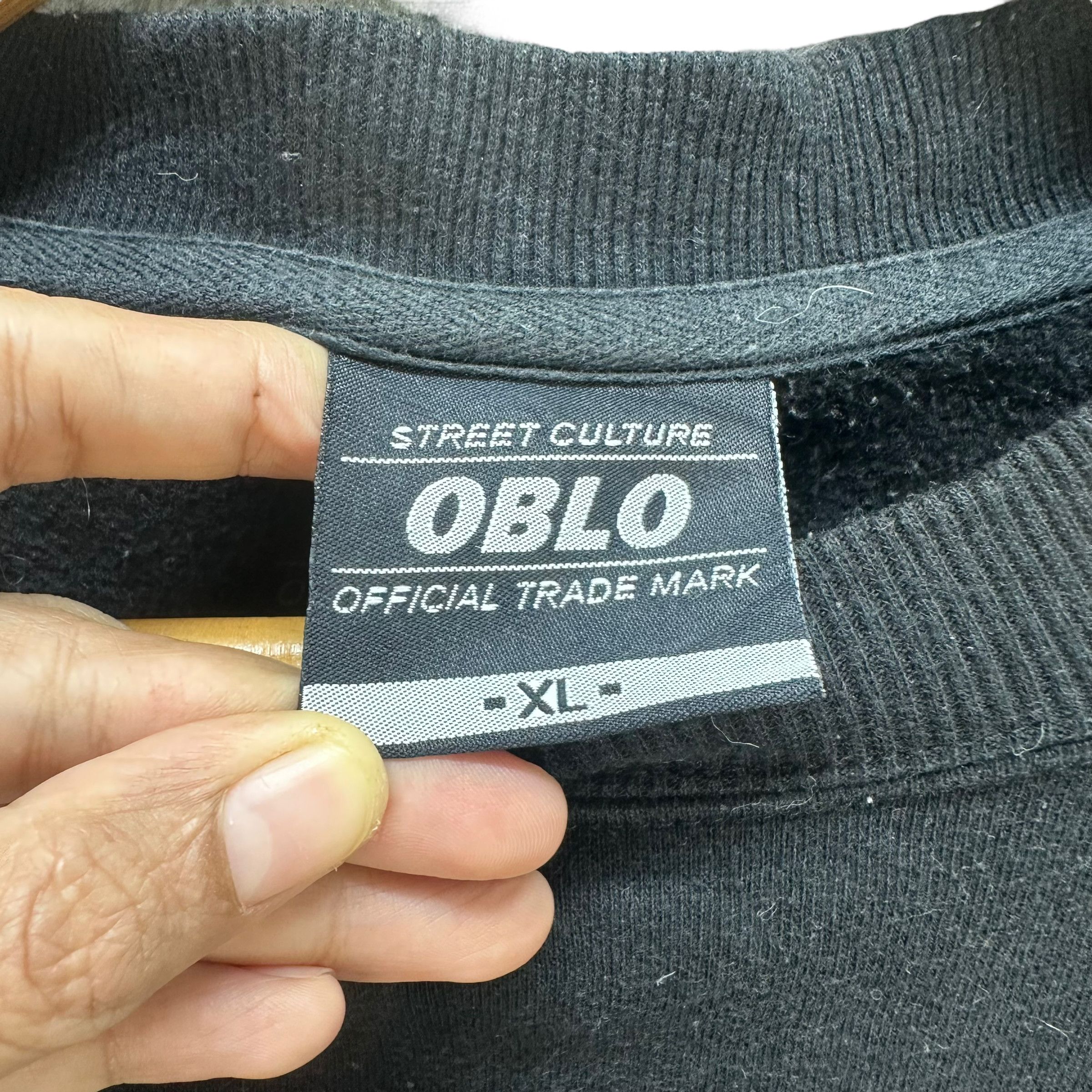 Japanese Brand OBLO STREET CULTURE GRAPHIC SWEATSHIRTS #8022-196 Size US XL / EU 56 / 4 - 7 Thumbnail