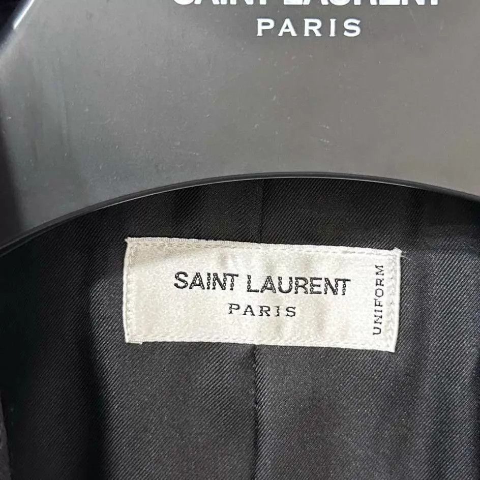 Saint Laurent Paris Saint Laurent Paris Black Twill Blazer 38 Size S / US 4 / IT 40 - 4 Thumbnail
