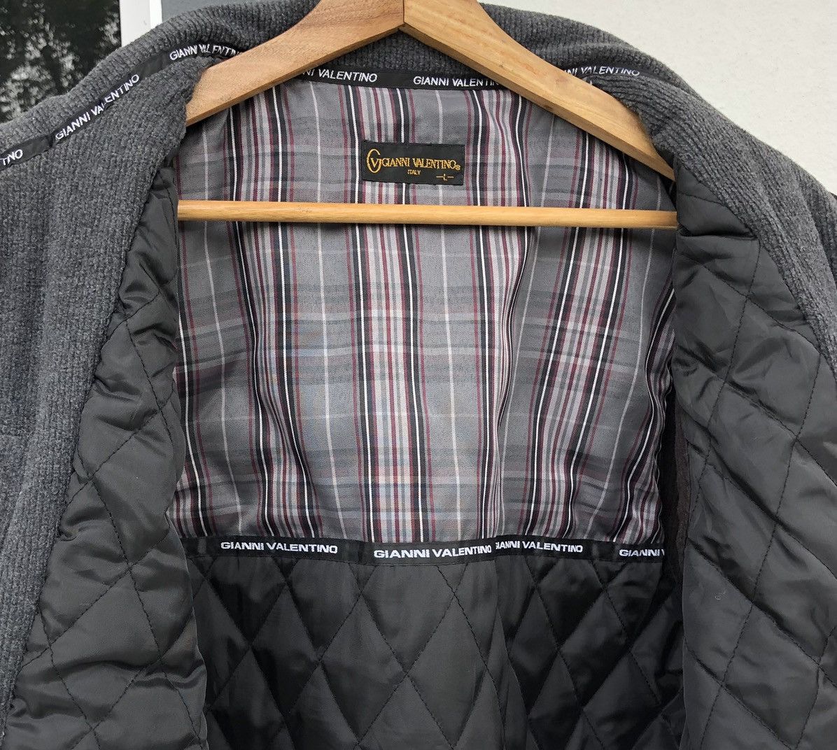 Valentino GIANNI VALENTINO ITALY Corduroy Embroidered Logo Vest Jacket Size US L / EU 52-54 / 3 - 9 Thumbnail