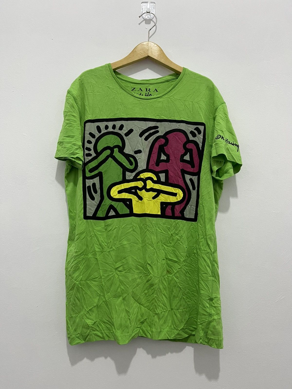 Keith Haring Vintage Keith Haring x Zara Rare t-shirt Size US M / EU 48-50 / 2 - 1 Thumbnail