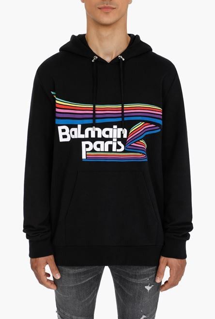 Balmain o1y0426 Logo Hoodie in Black Size US S / EU 44-46 / 1 - 2 Thumbnail