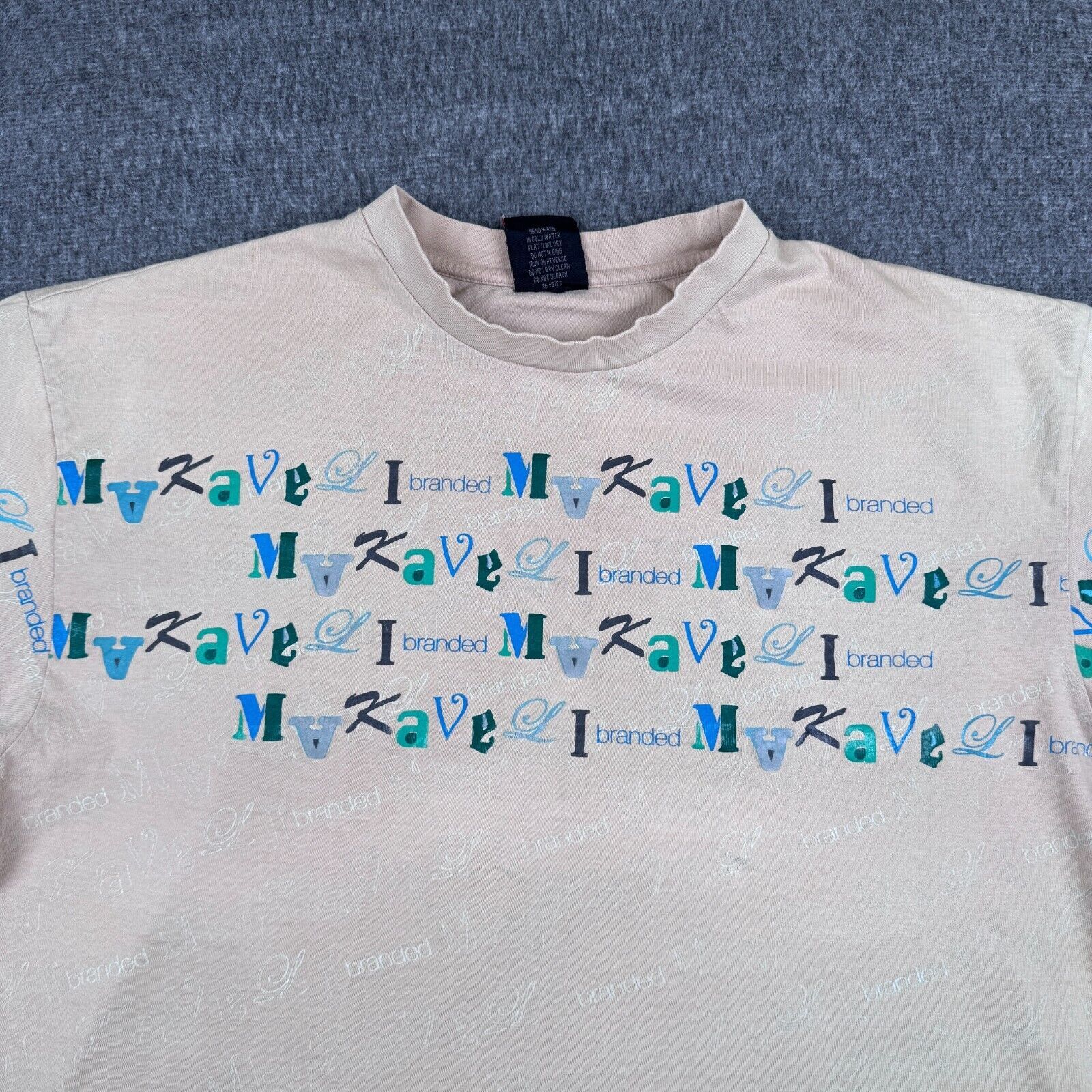 Makaveli Vintage Makaveli Branded T-Shirt Men's XL Tan 2Pac Tupac Rap Size US XL / EU 56 / 4 - 3 Thumbnail