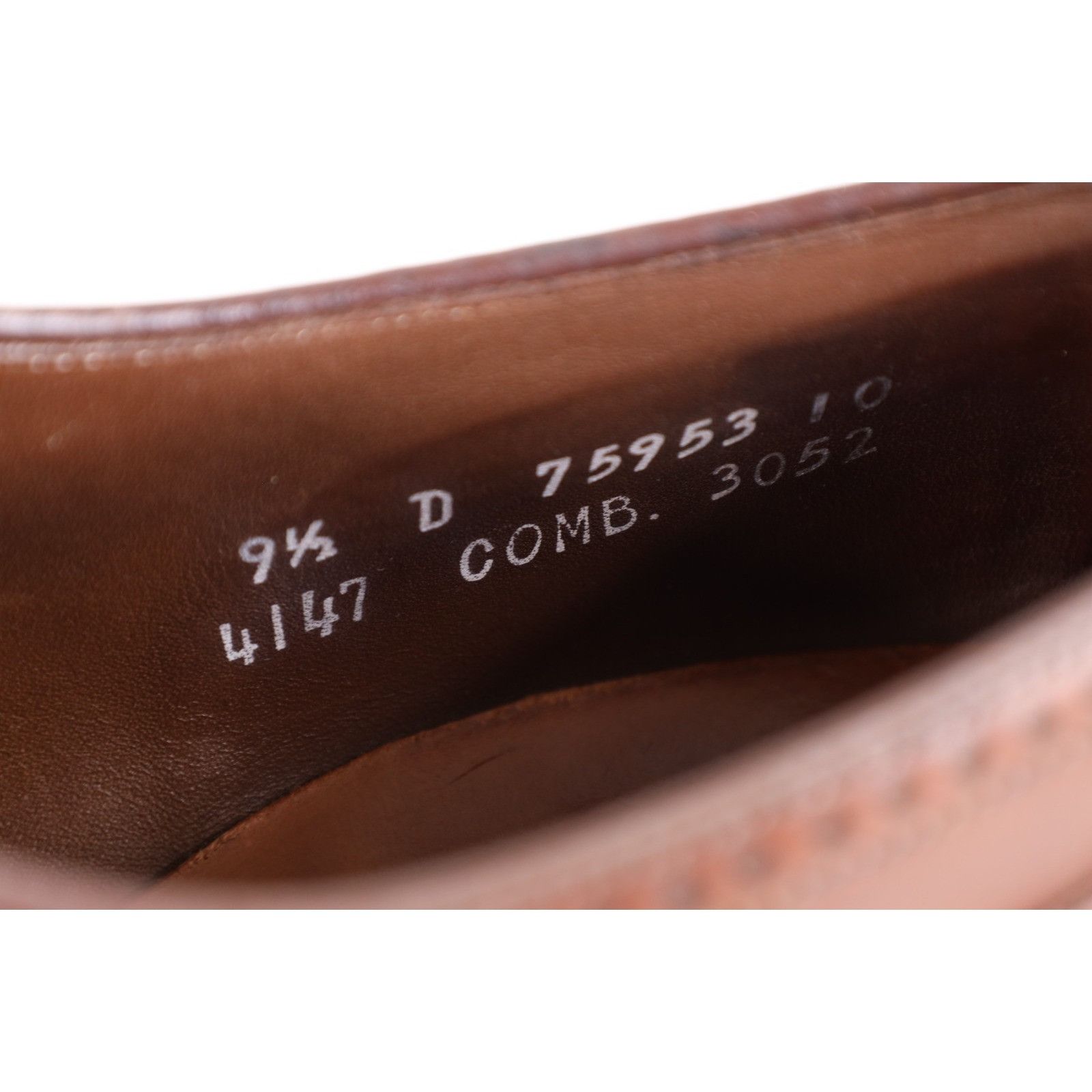 Vintage Allen Edmonds Marlow Leather Oxford Wingtips Shoes display picture 1
