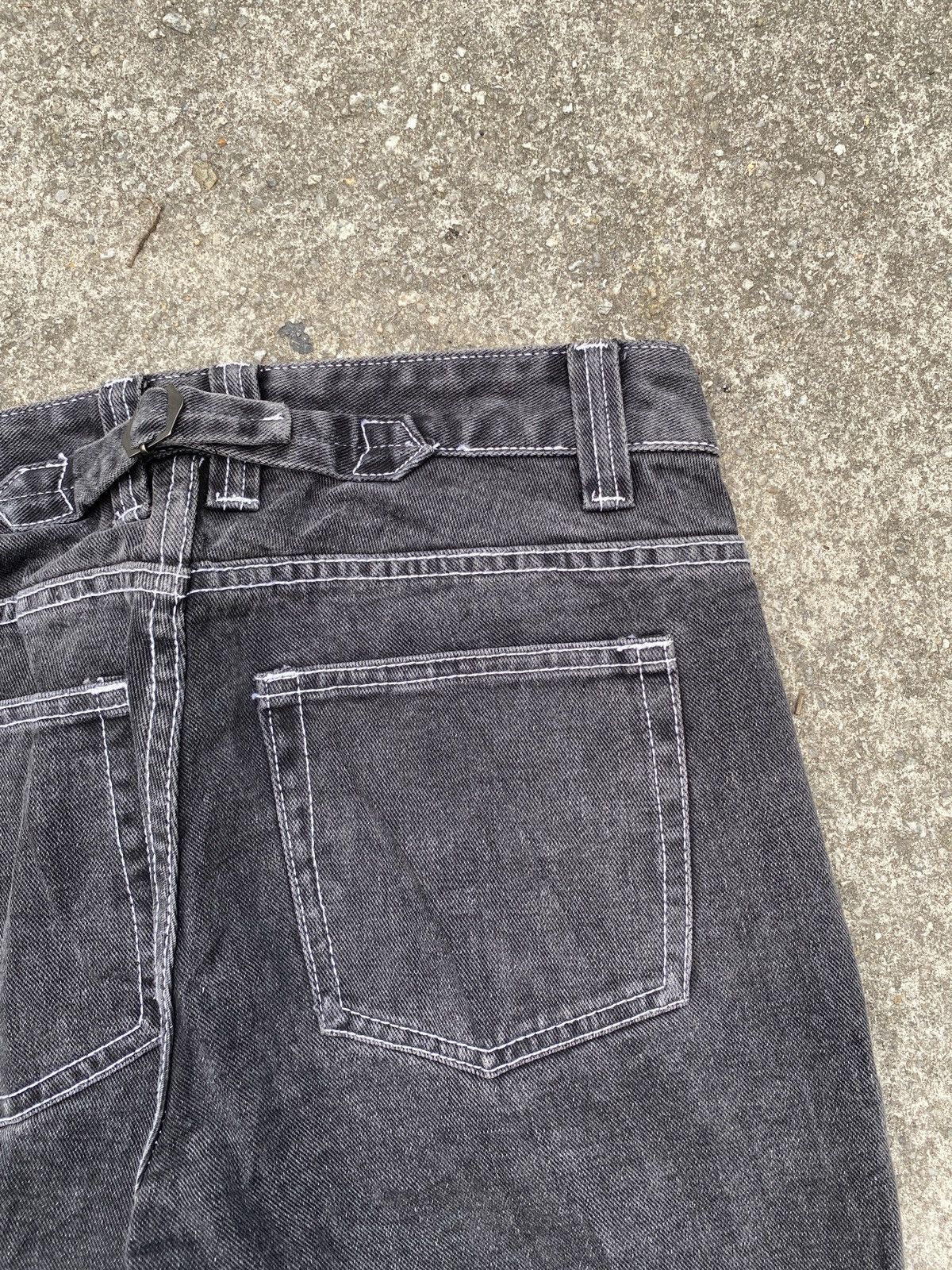 If Six Was Nine × Japanese Brand × Le Grande Bleu (L.G.B.) John Galt Buckle Back Flare Denim Size US 30 / EU 46 - 10 Thumbnail